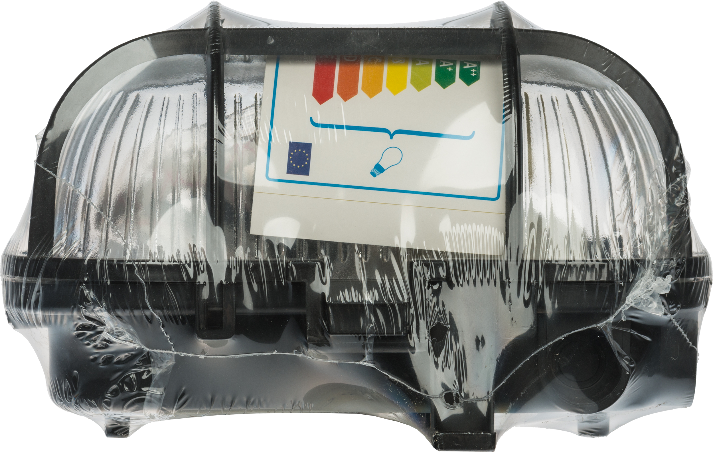 Oprawa z klatką IP44 czarna owalna E27 INSPIRE - 4