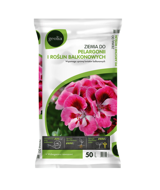 Ziemia do kwiatów balkonowych 50l Geolia