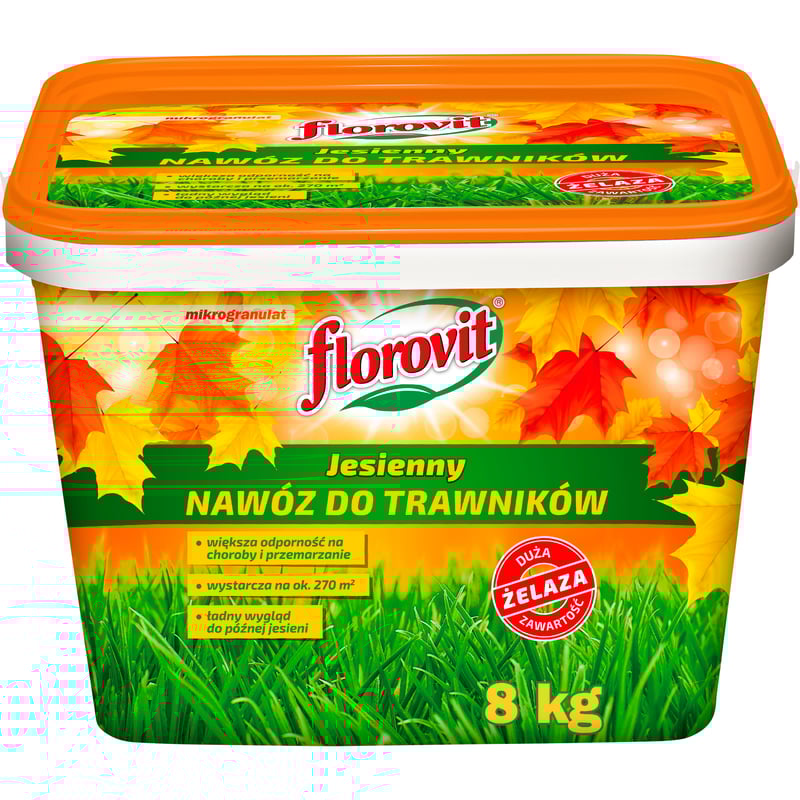 Nawóz do trawnika jesienny 8kg Florovit