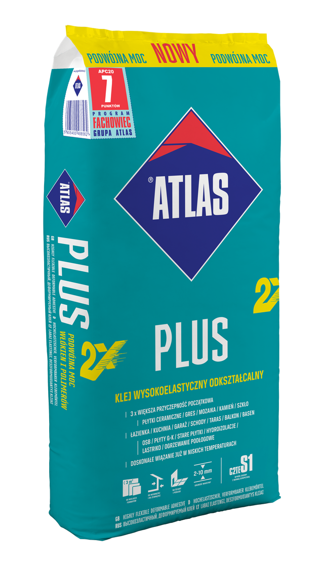 Zaprawa klejowa PLUS S1 20 KG ATLAS