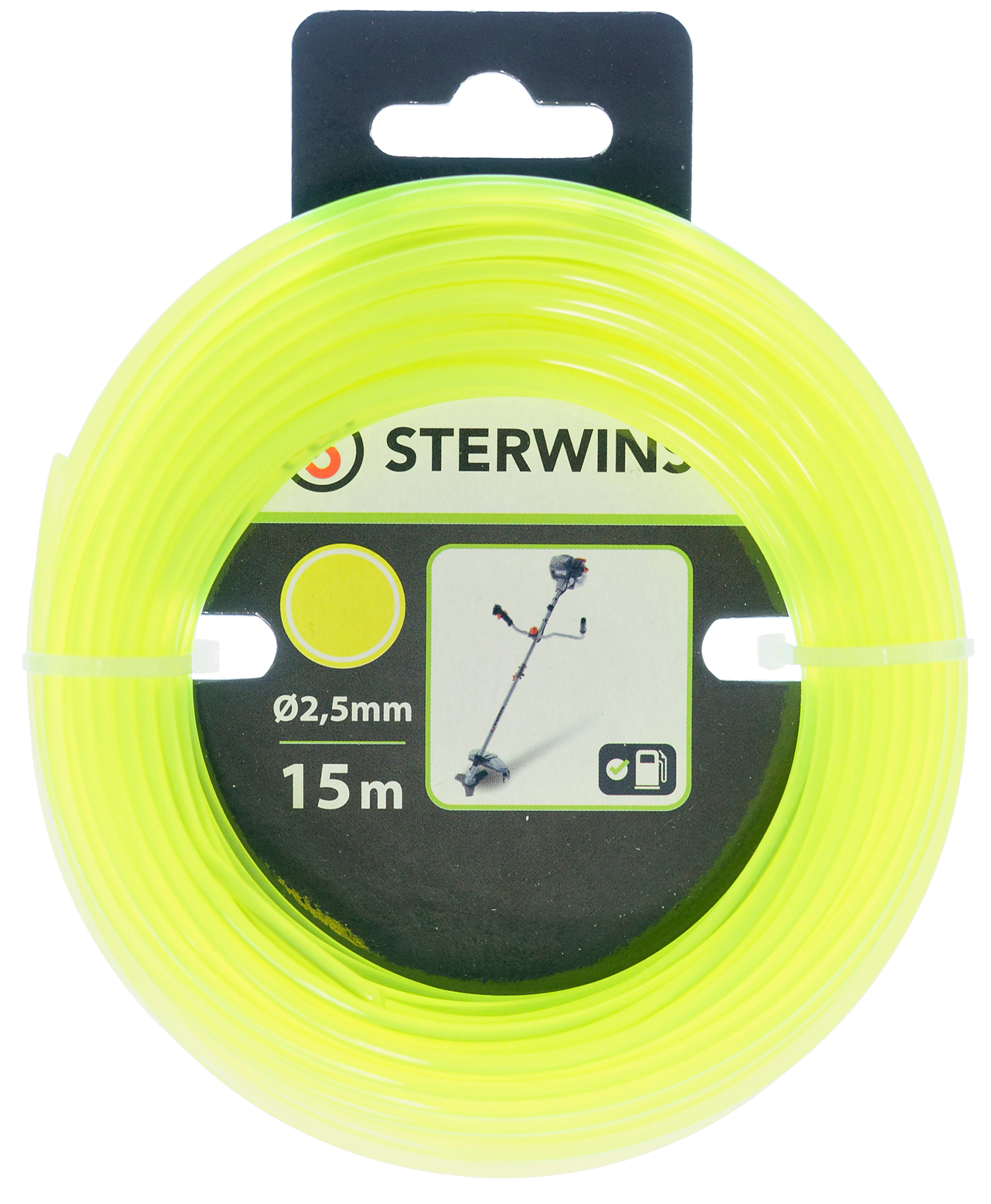 Hilo para cortabordes o desbrozadoras sterwins 15 m 2.5 mm