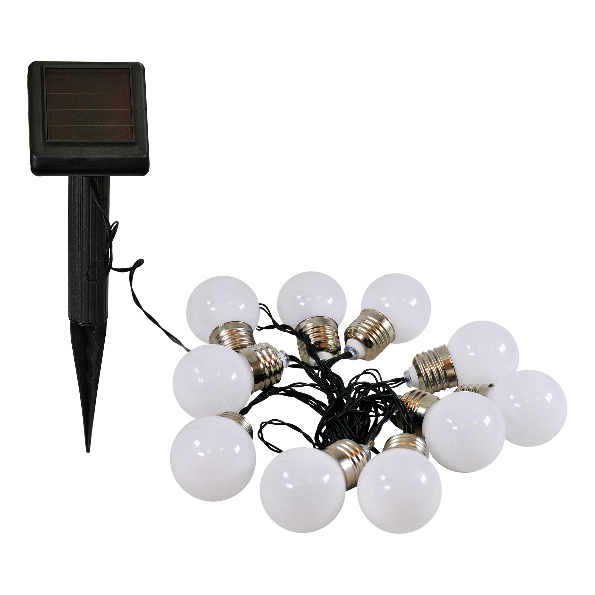 Girlanda solarna Milky 10xLED 2 m IP44 białe żarówki Polux - 8