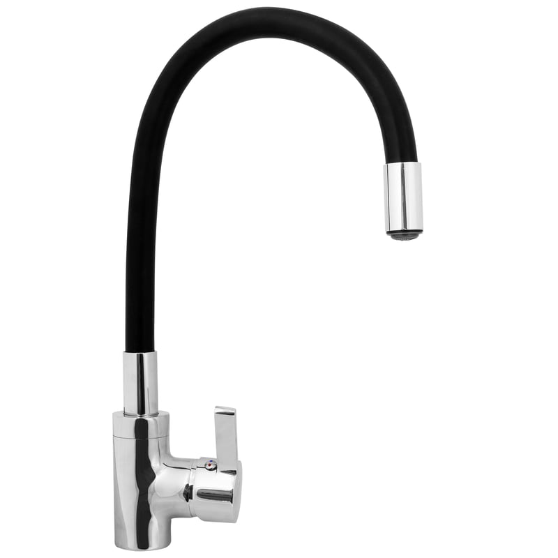 Bateria kuchenna Flessi Czarna wylewka U 41 cm