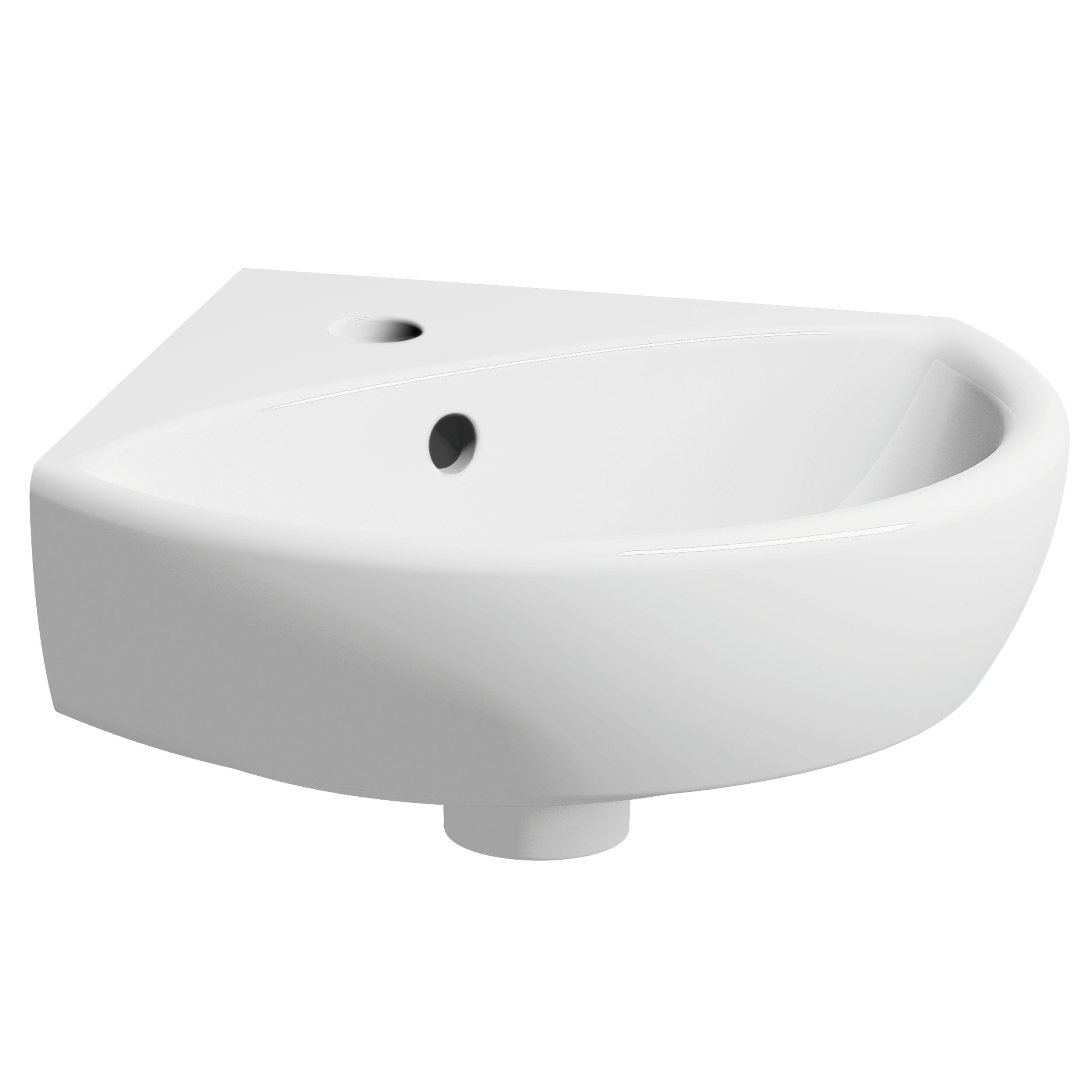 Umywalka ceramiczna Selnova Narożna 35 x 41.5 Z/O Geberit