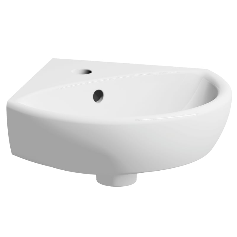 Umywalka ceramiczna Selnova Narożna 35 x 41.5 Z/O Geberit