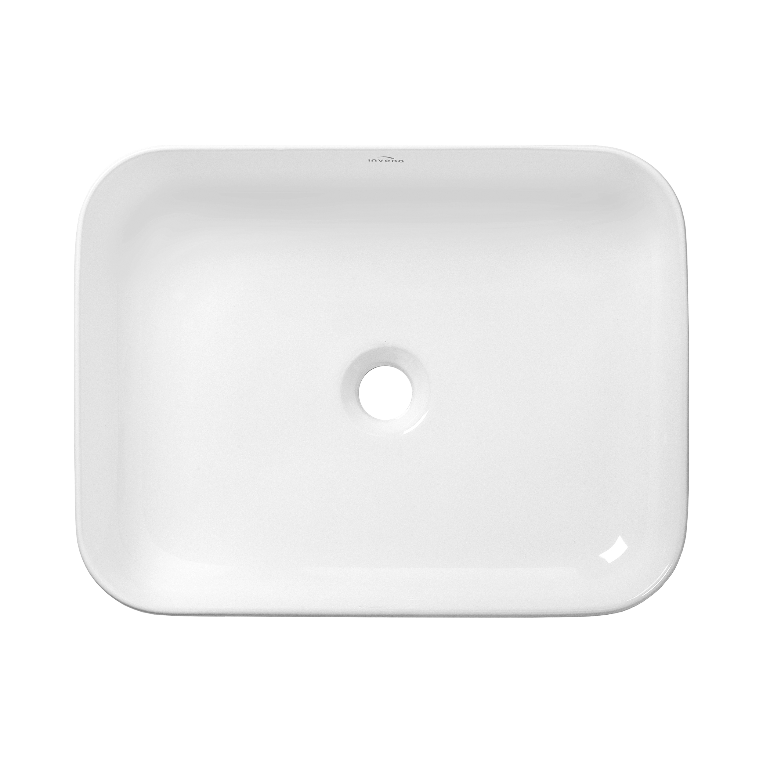 Umywalka ceramiczna nablatowa Ate 51 x 40 Invena - 8
