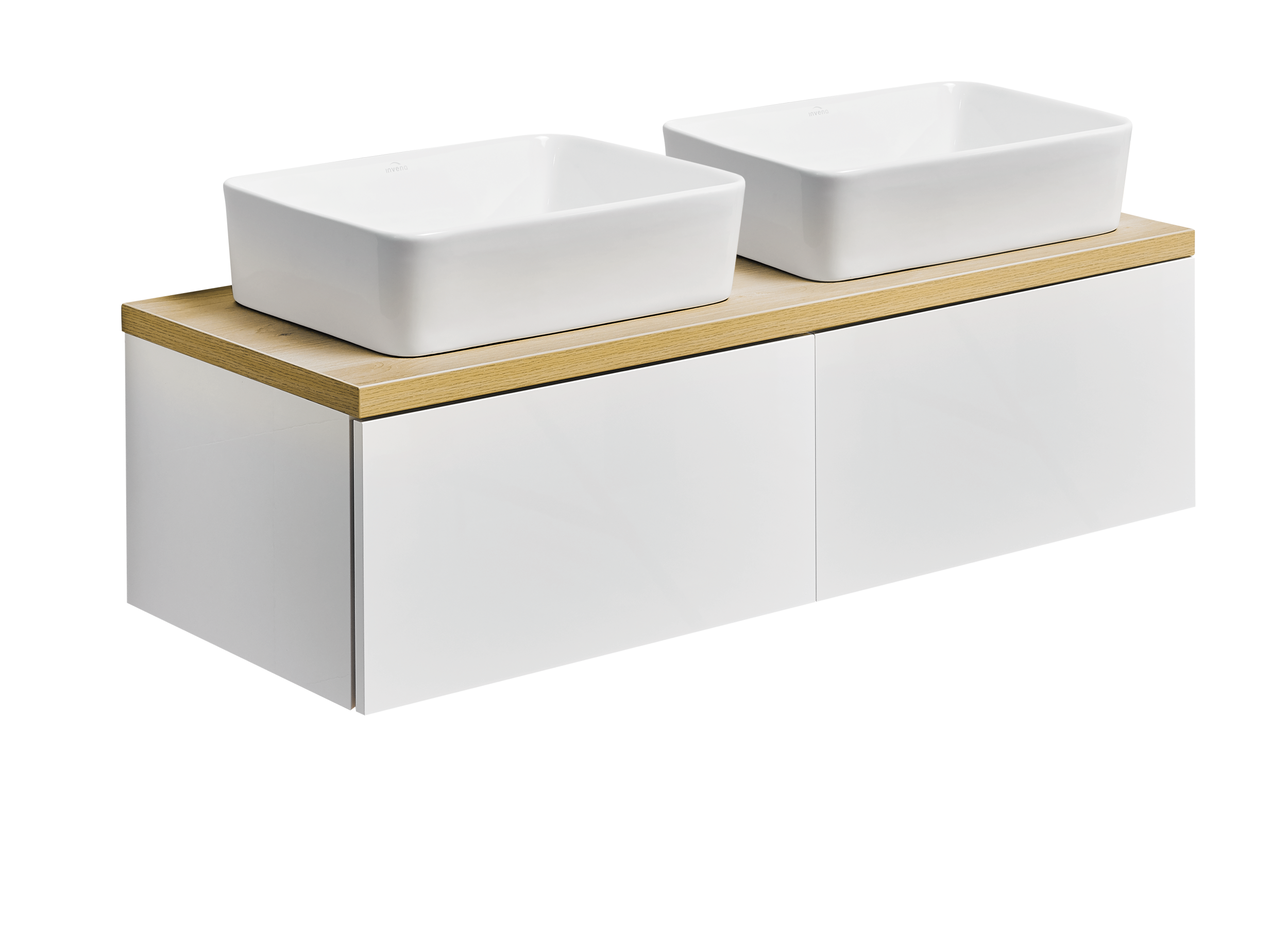 Umywalka ceramiczna nablatowa Nyks 48 x 37 Invena - 20