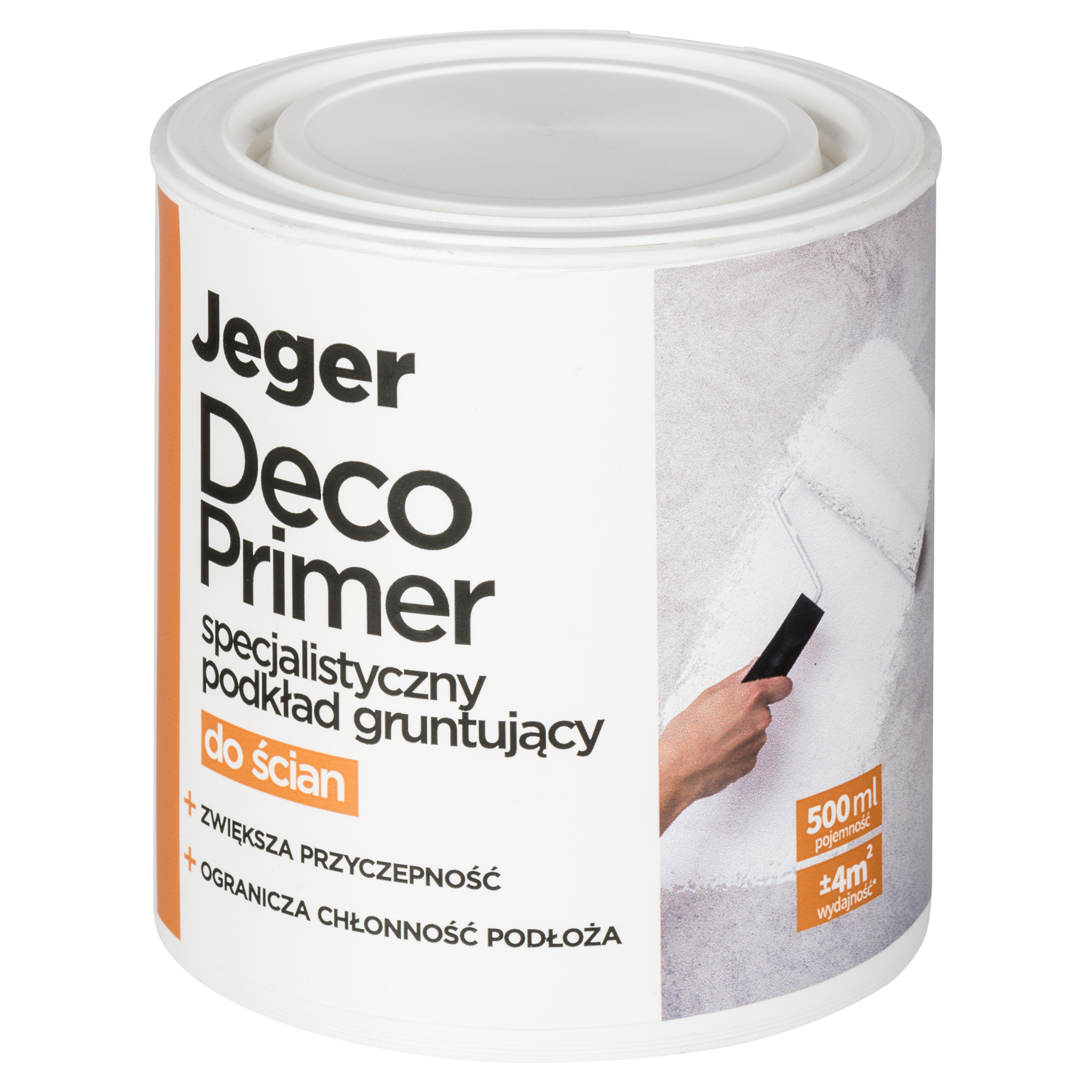 Podkład gruntujący specjalistyczny DECO PRIMER do ścian 0.5 l JEGER