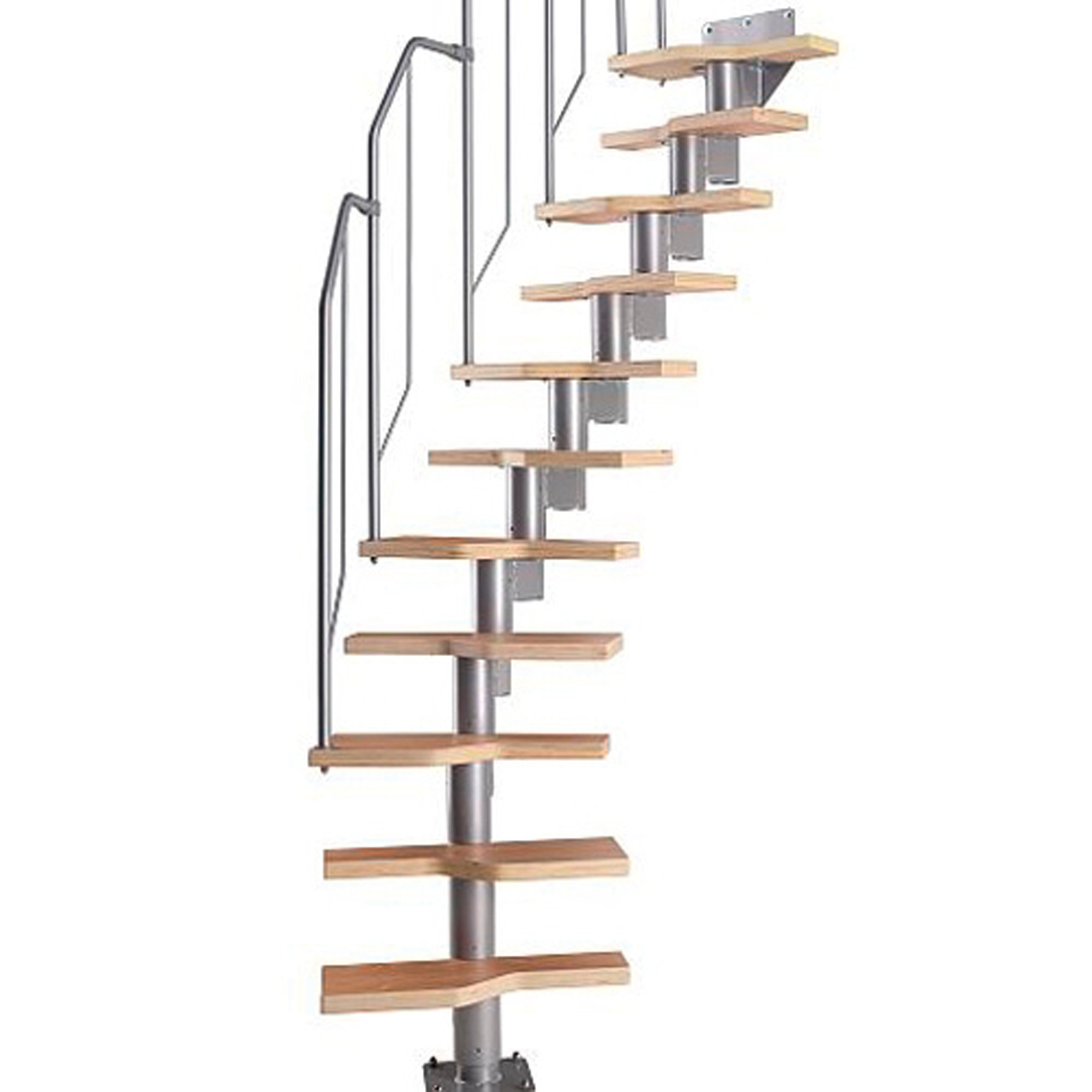 Schody modułowe srebrne Athena Buk fornir 11 stopni Dolle - 5