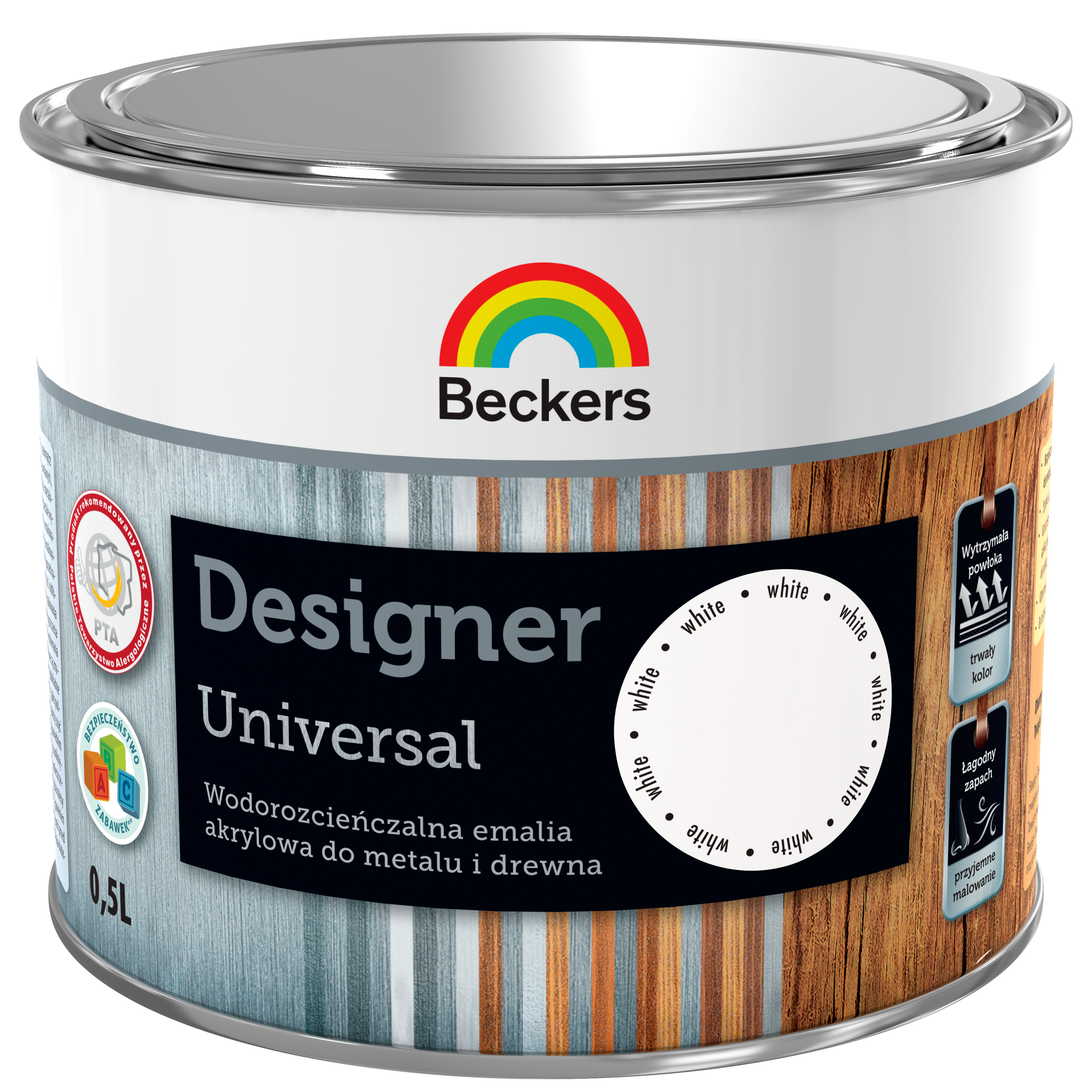 Emalia DESIGNER UNIVERSAL 0.5 l White BECKERS