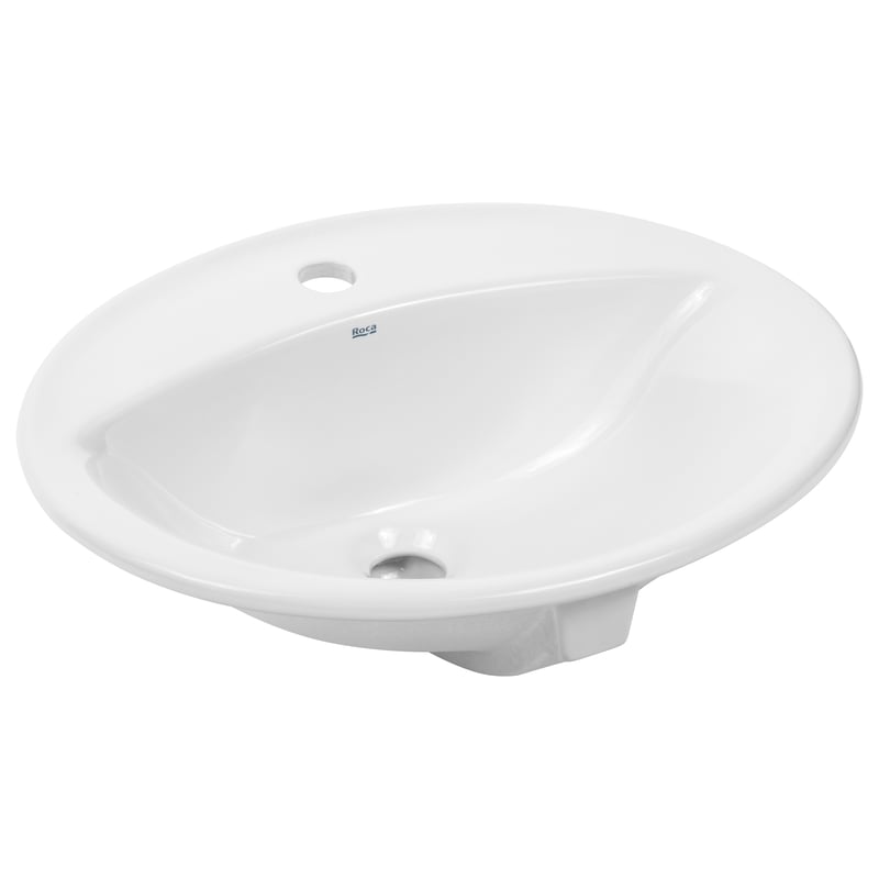 Umywalka ceramiczna nablatowa Rodeo 52 x 41 Z/O Roca