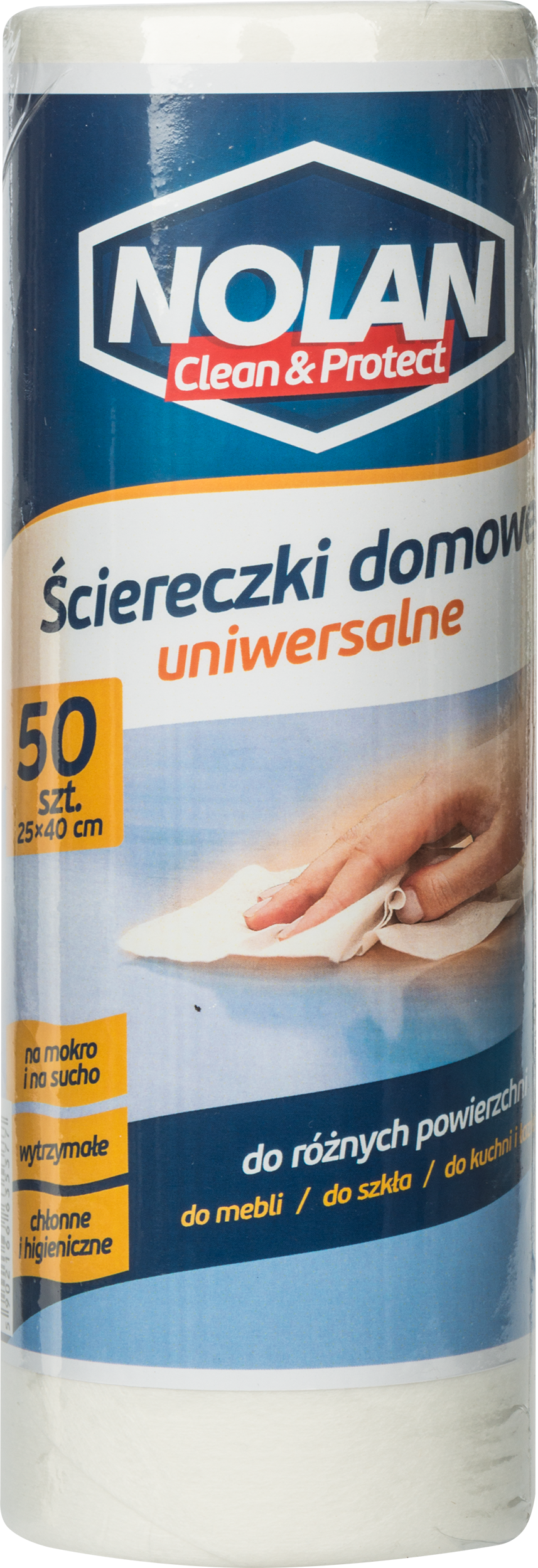 Ściereczki domowe uniwersalne na rolce 50 szt. 25 x 40 cm NOLAN - 2