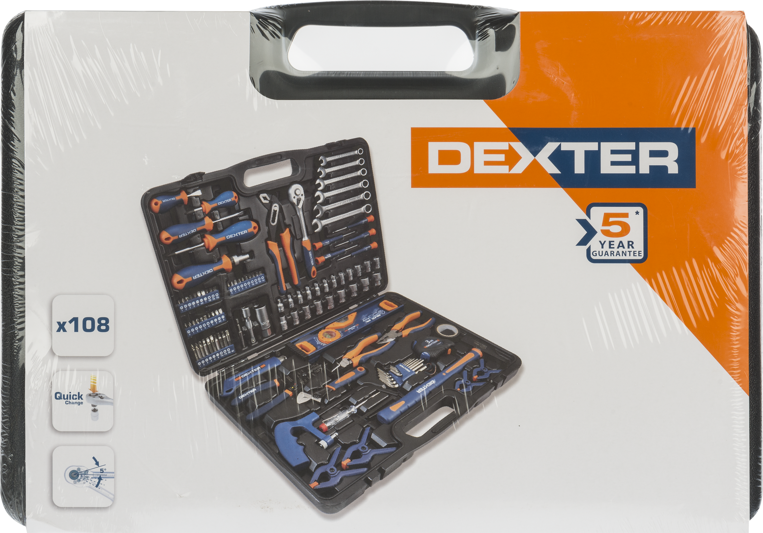 Zestaw narzędzi ręcznych 108 szt. Dexter - 12