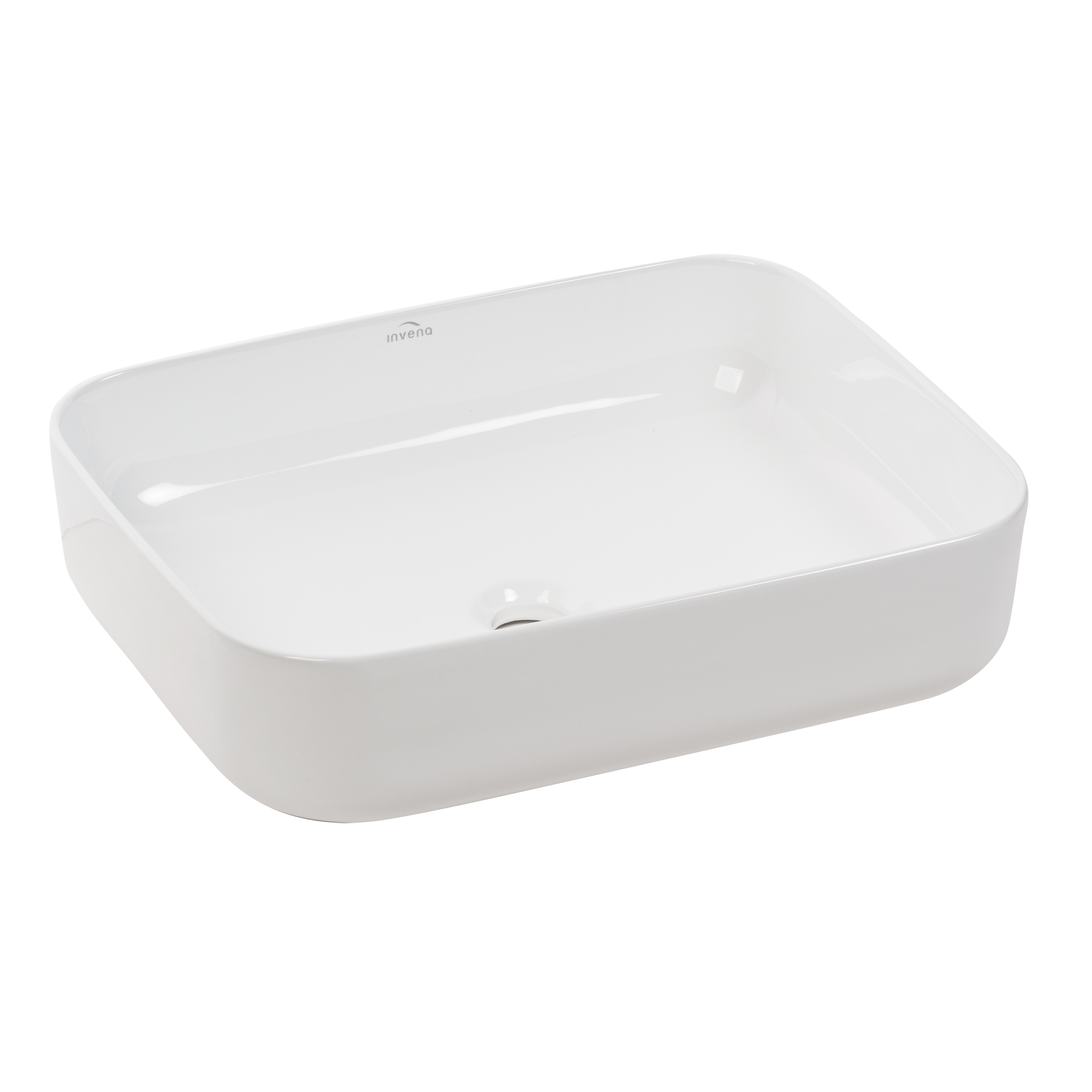 Umywalka ceramiczna nablatowa Ate 51 x 40 Invena - 7