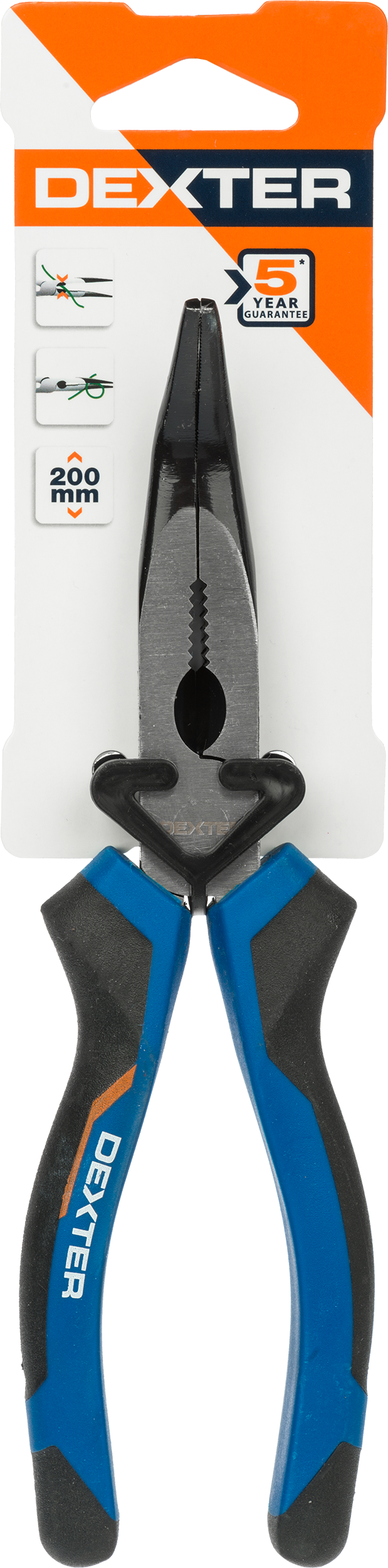 Szczypce uniwersalne odgięte 200 mm Dexter - 3