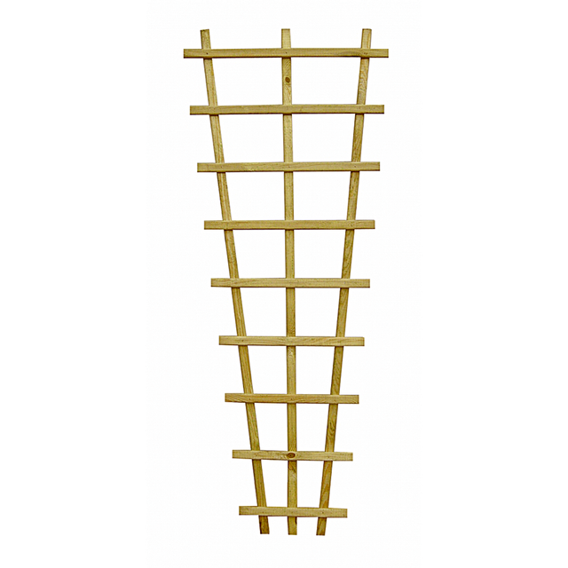 Płotek kratkowy Kinga 60x150 cm trapezowy drewniany Sobex