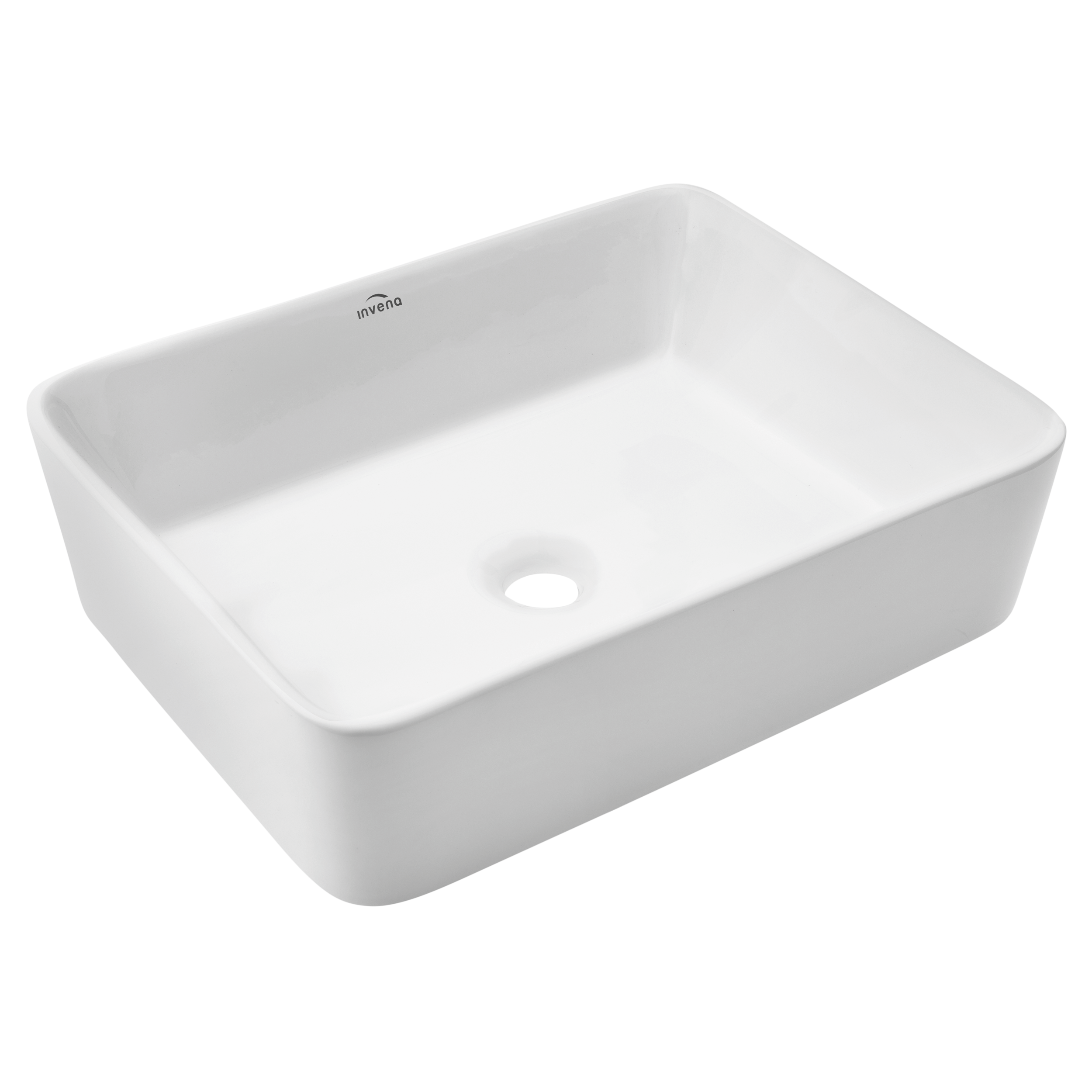 Umywalka ceramiczna nablatowa Nyks 48 x 37 Invena - 25