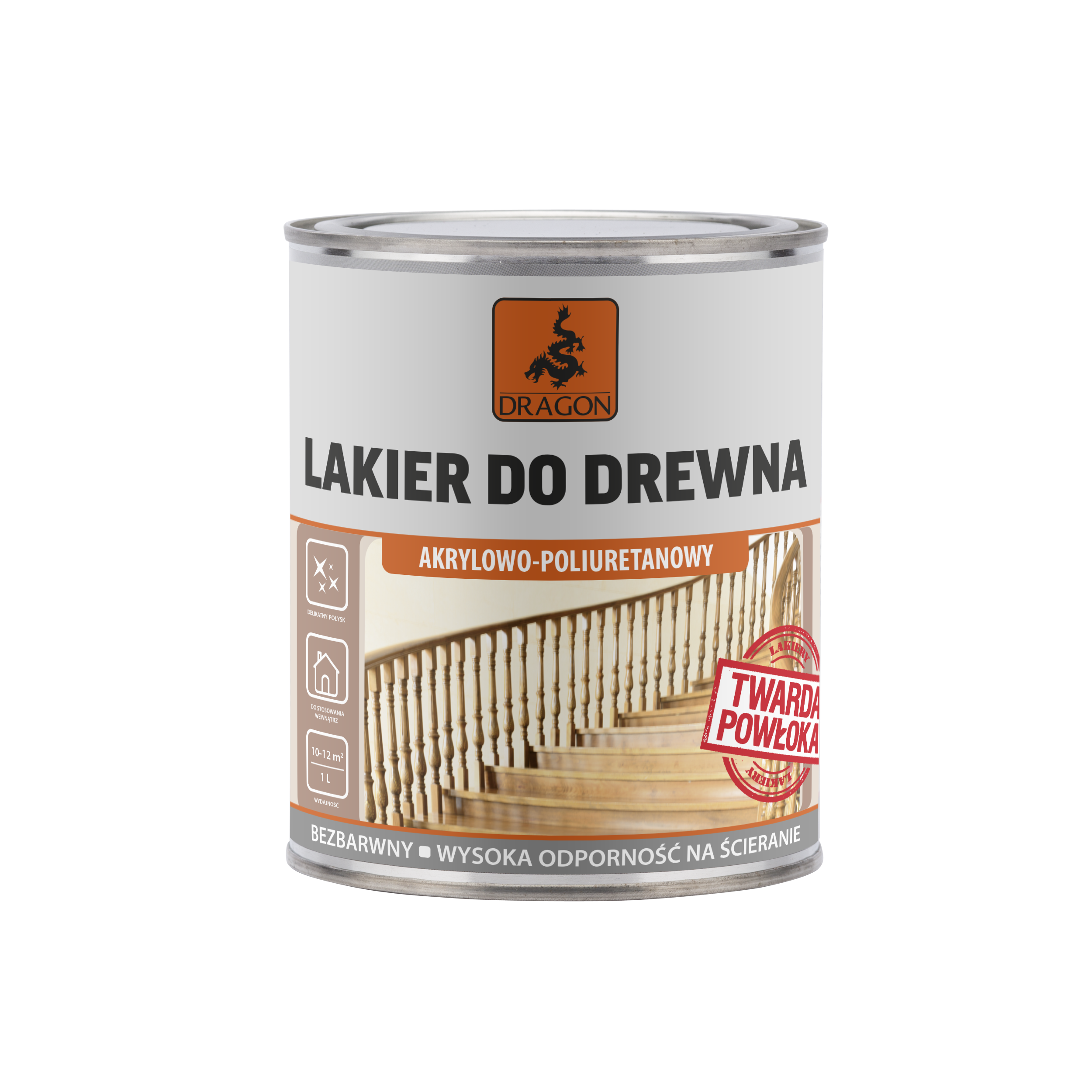 Lakier do parkietu 0.75 l Bezbarwny DRAGON