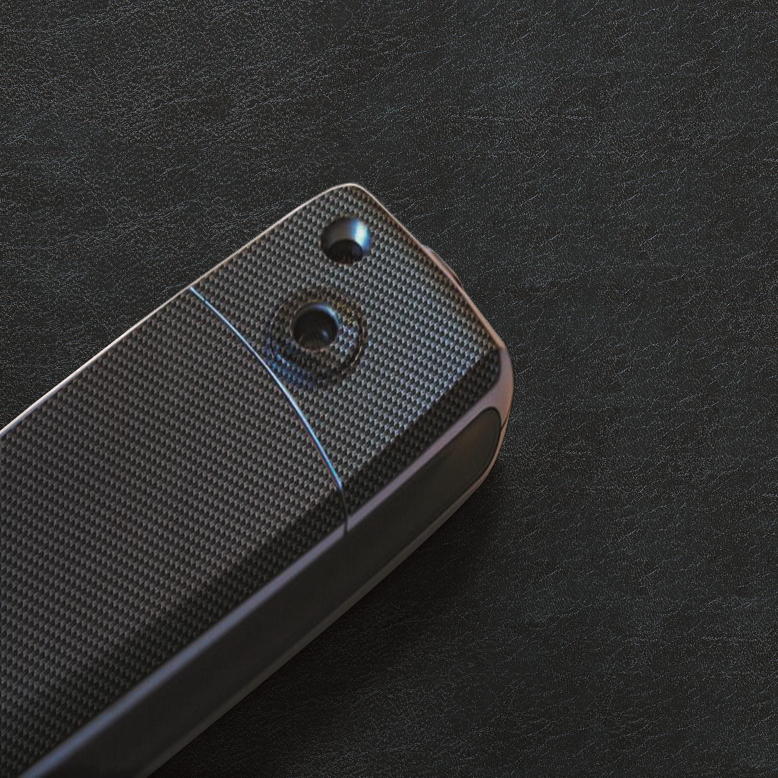 Okleina Skóra czarna 45 x 200 cm imitująca sztuczną skórę - 2