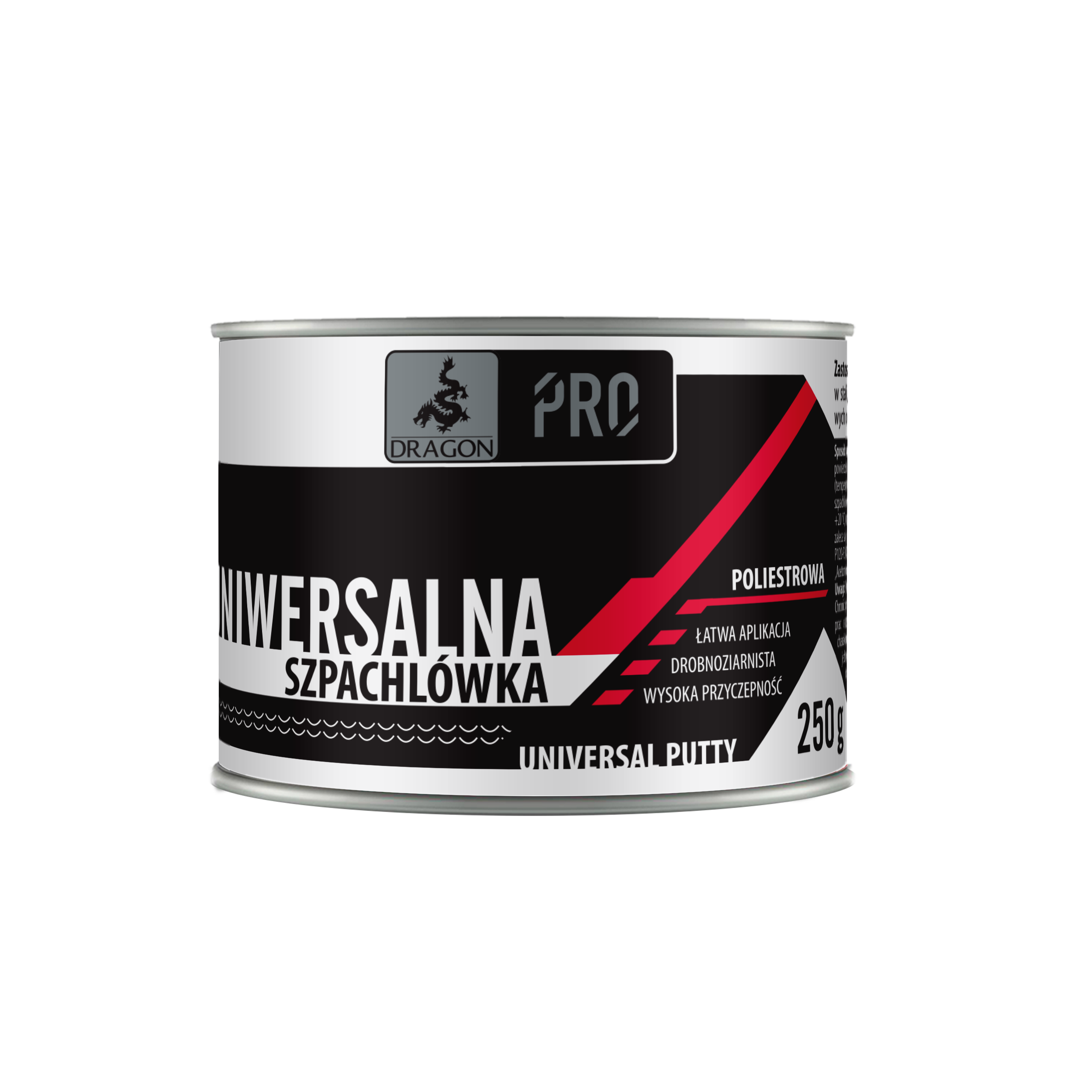 Szpachlówka poliestrowa uniwersalna 250 g DRAGON PRO