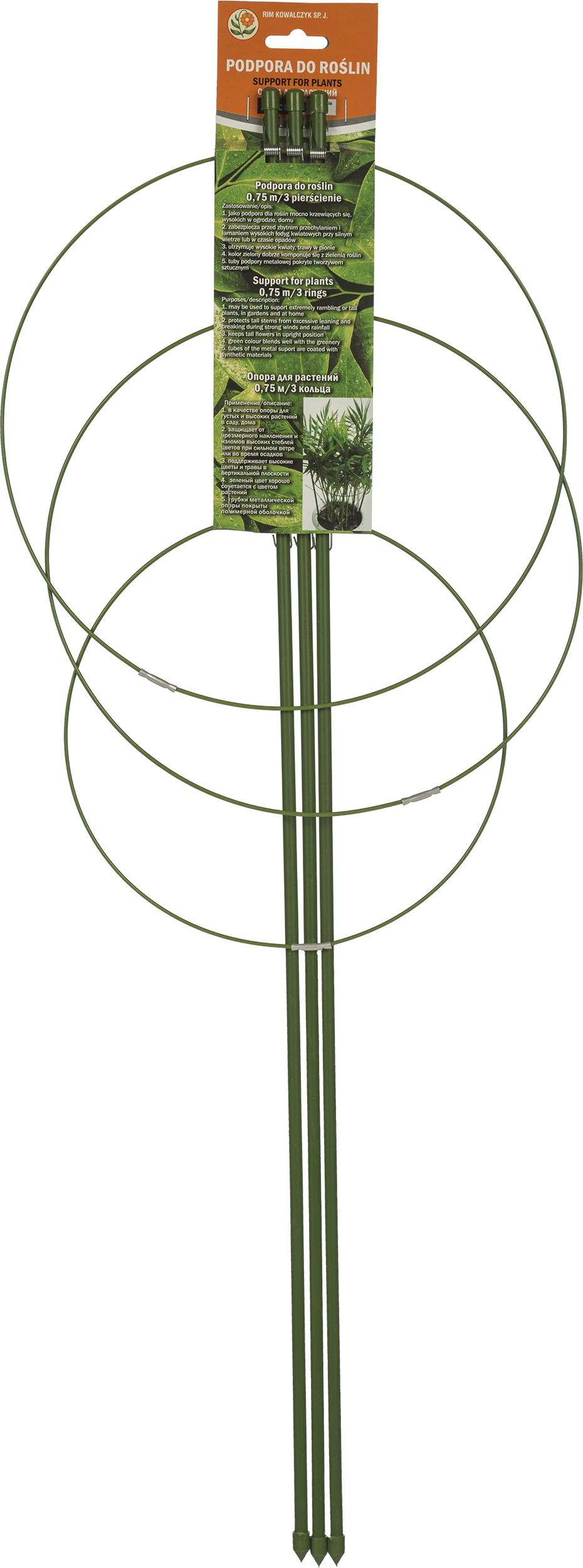 Podpora do roślin 75x28 cm pierścieniowa Rim Kowalczyk - 2