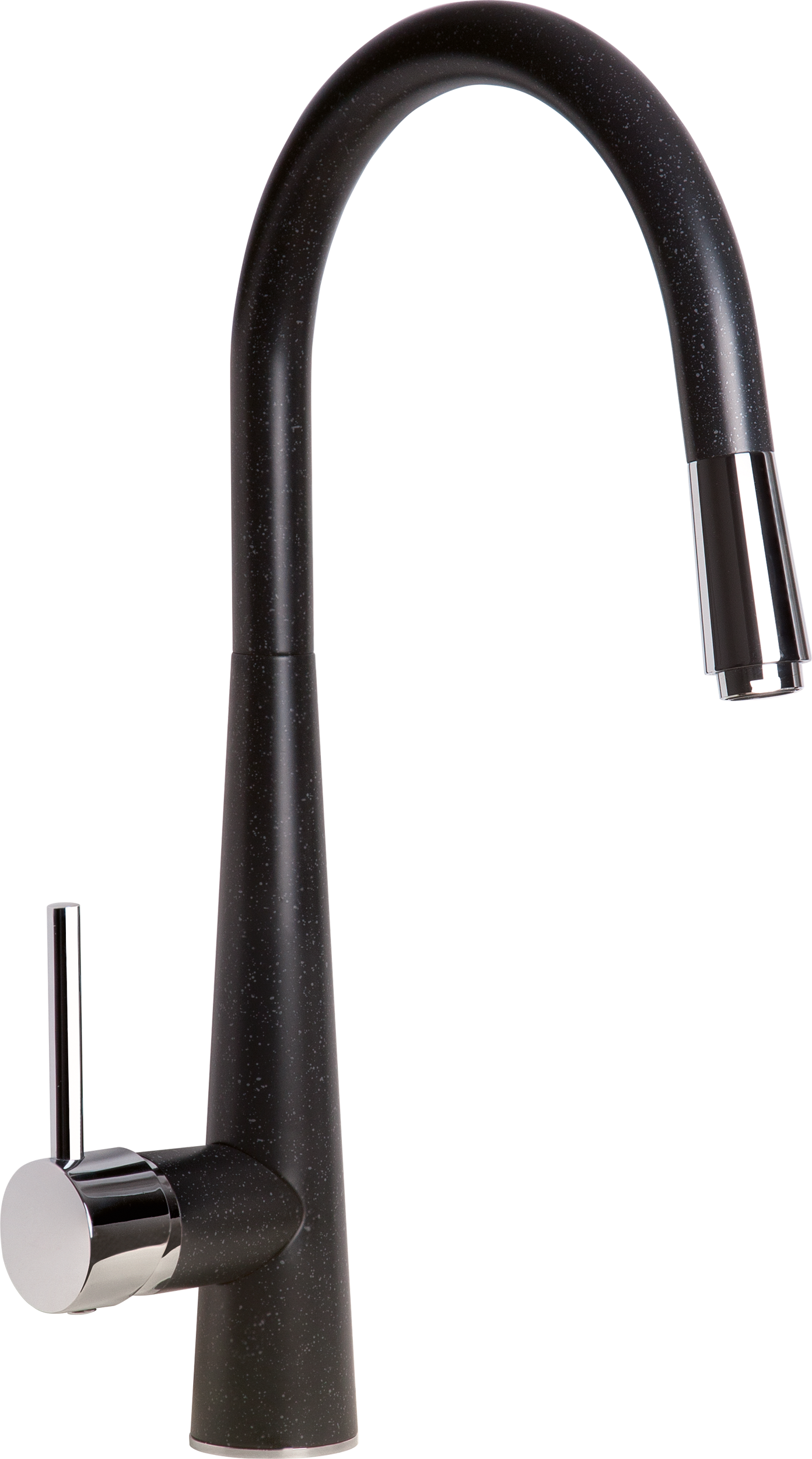 Bateria kuchenna z wyciąganą wylewką U 41,6 cm Masala Grafitowa Deante