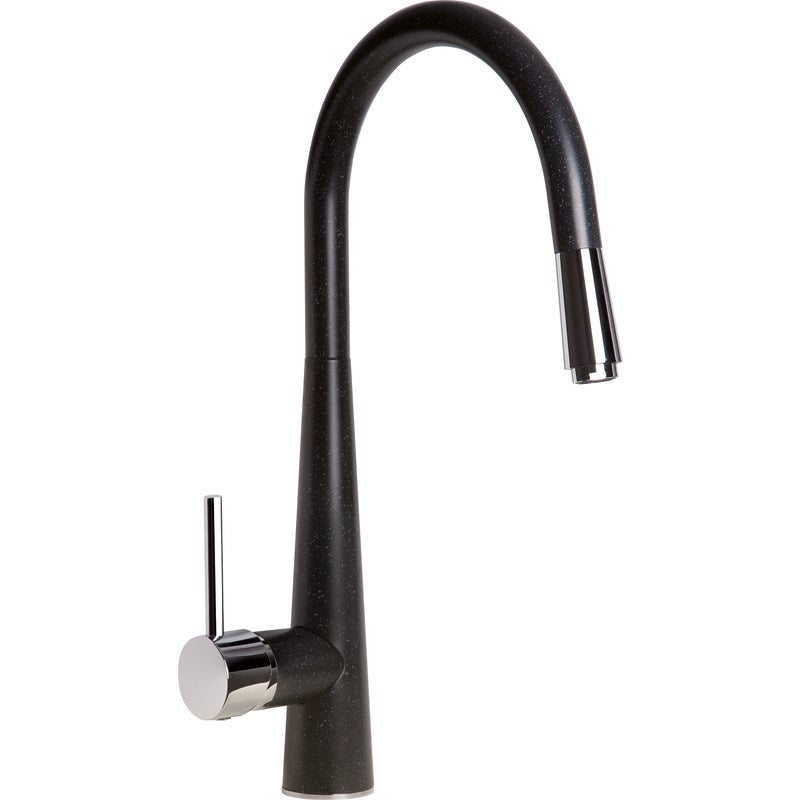 Bateria kuchenna z wyciąganą wylewką U 41,6 cm Masala Grafitowa Deante