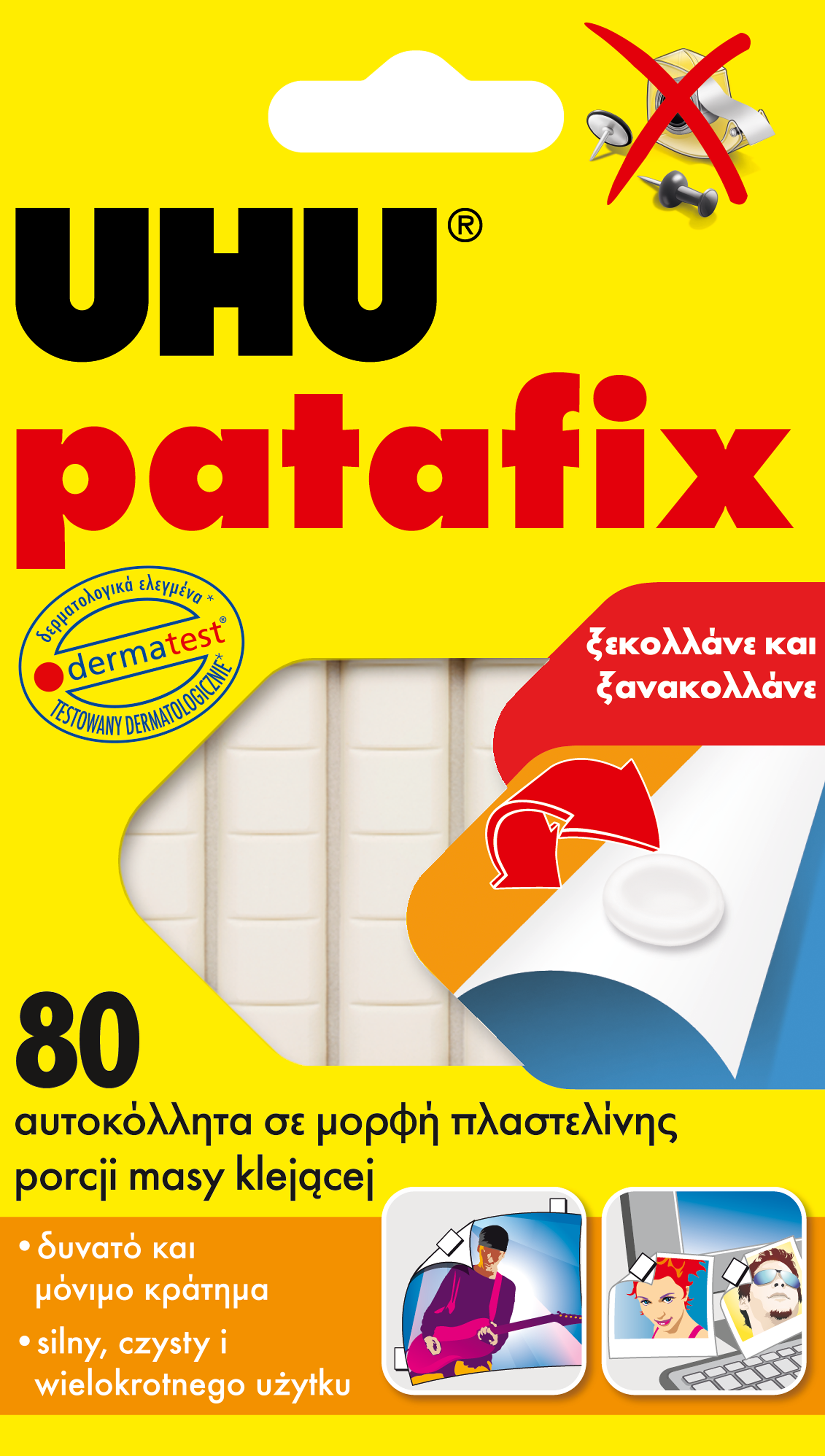Masa klejąca UHU PATAFIX 80 szt. UHU