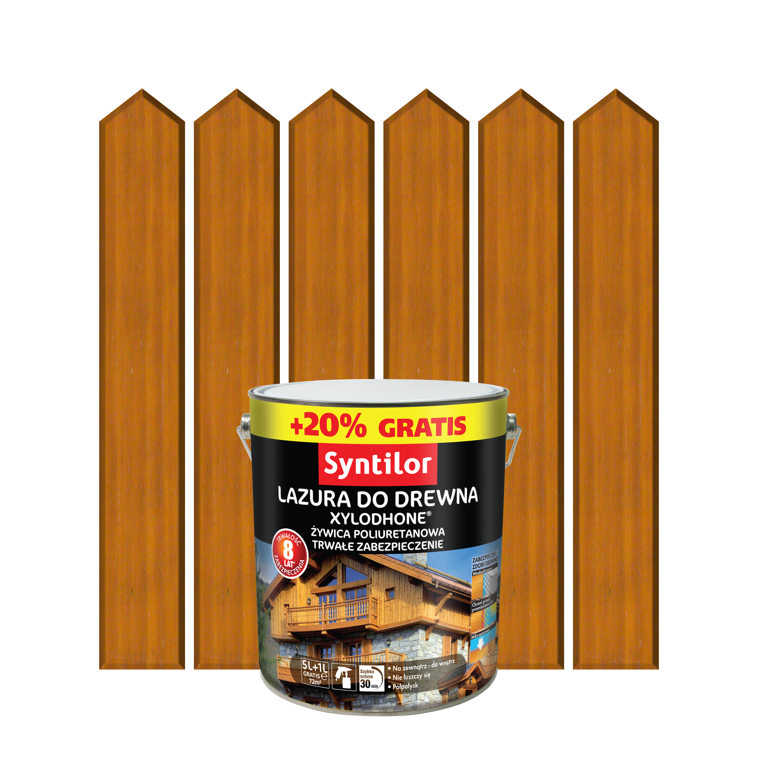 Lazura do drewna XYLODHONE HP 6 l Dąb jasny SYNTILOR