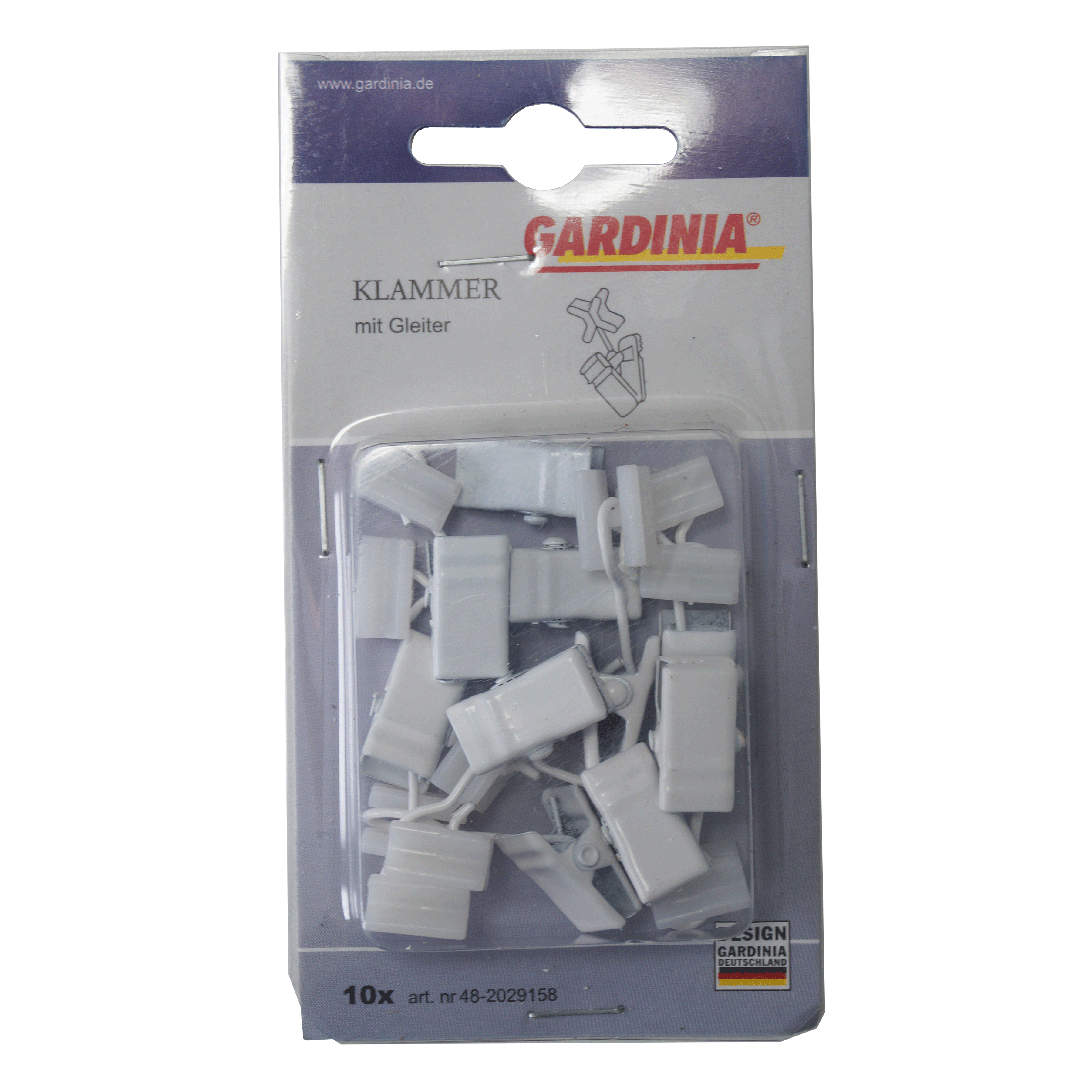 Żabki 10 szt. do szyny sufitowej Helsinki Gardinia - 2