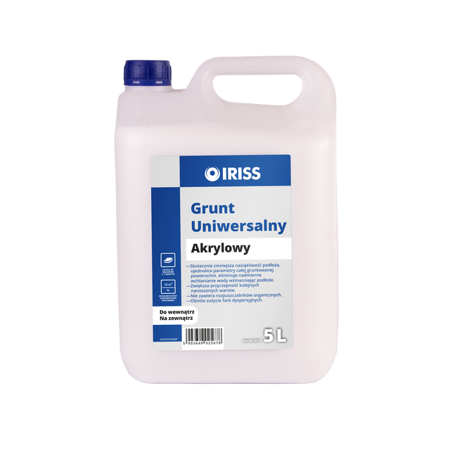 Grunt uniwersalny 5 l akrylowy Iriss