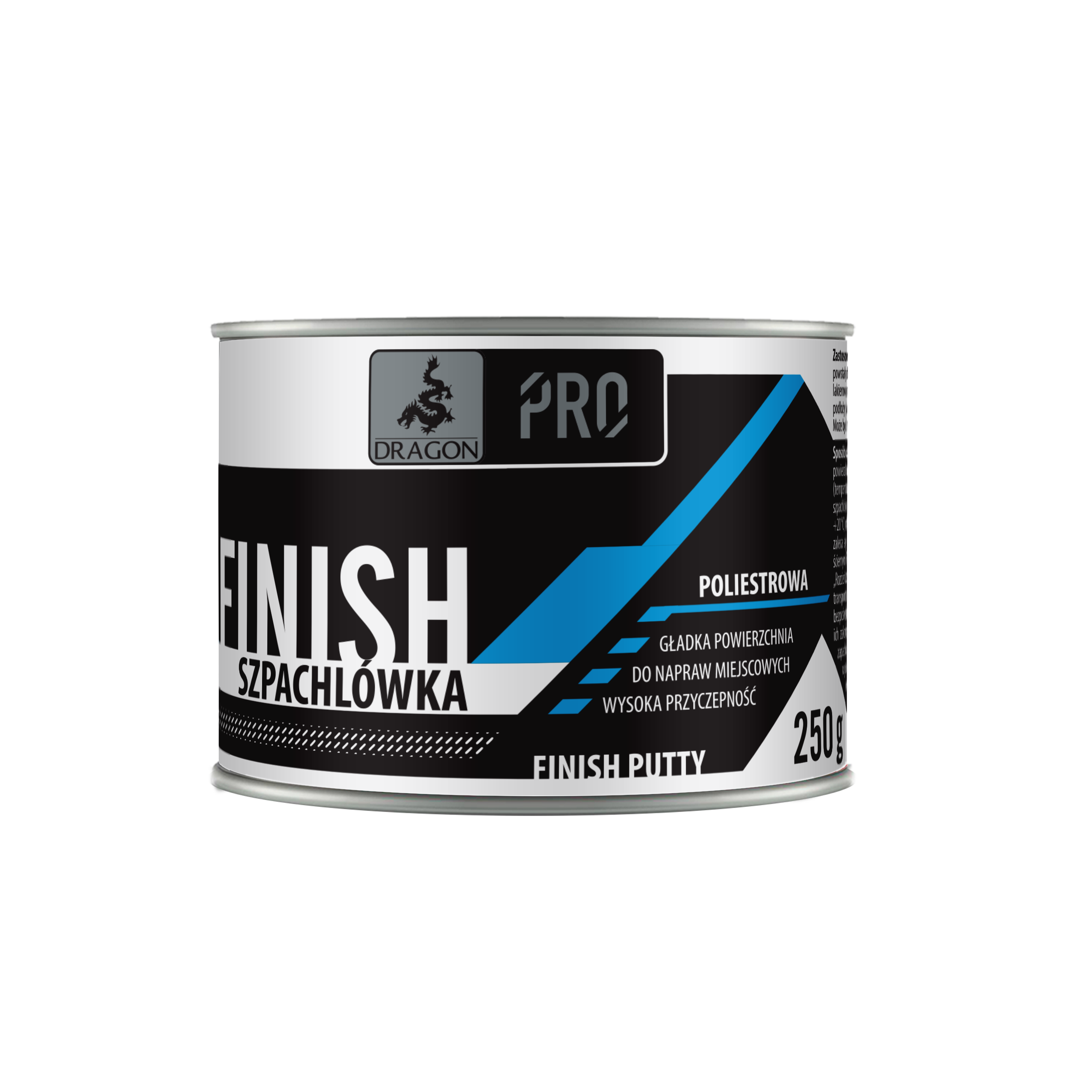 Szpachlówka poliestrowa FINISH 250 g DRAGON PRO