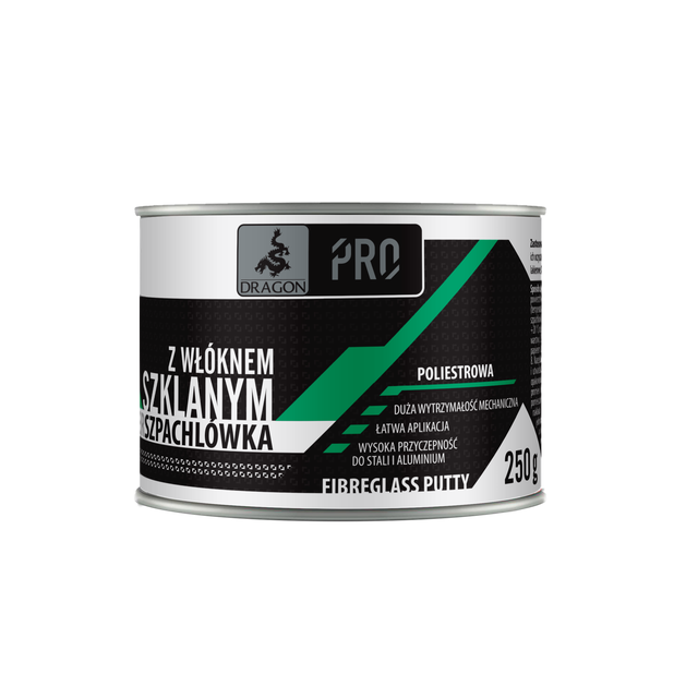 Szpachlówka poliestrowa z włóknem szklanym 250 g DRAGON PRO