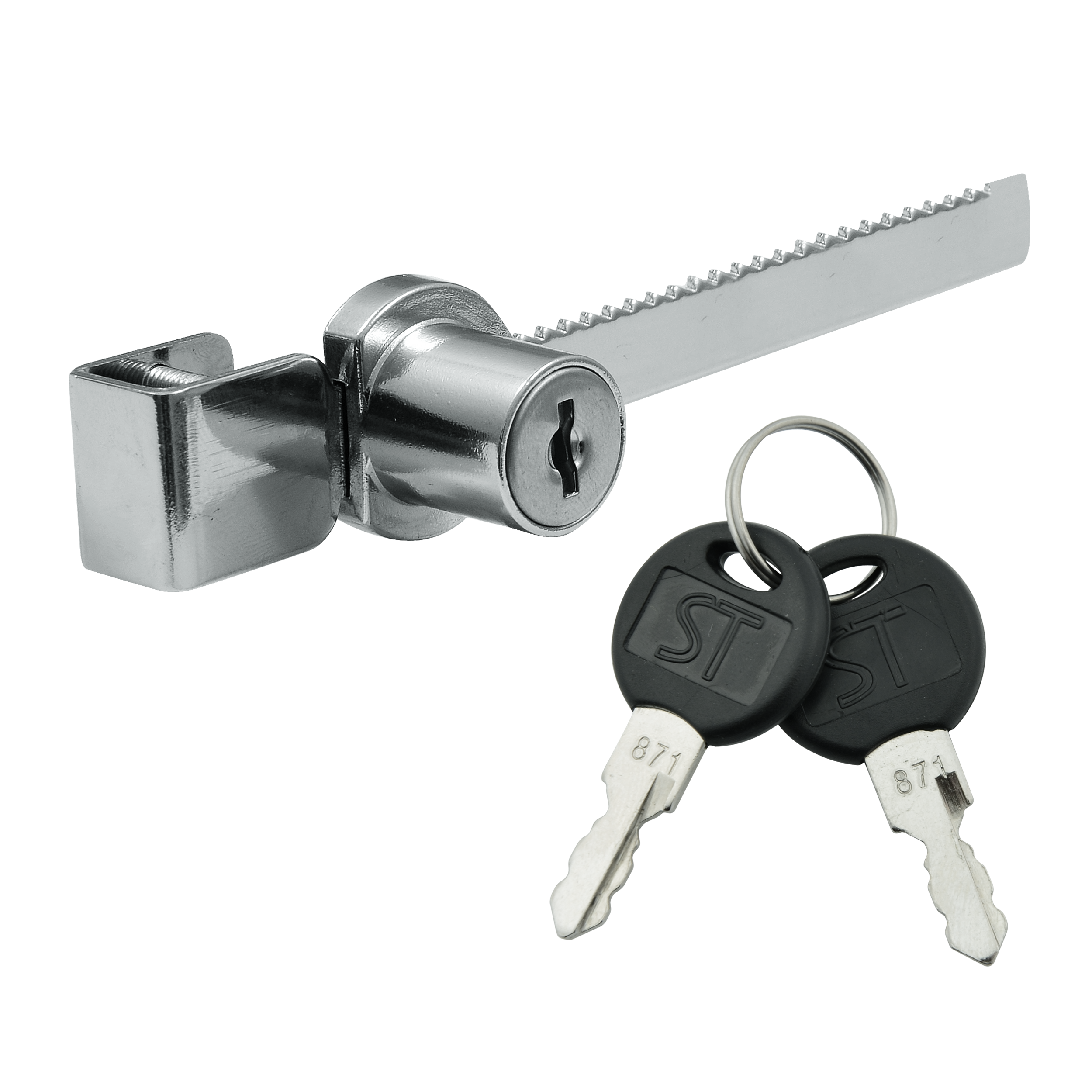 Zamek meblowy gablotowy