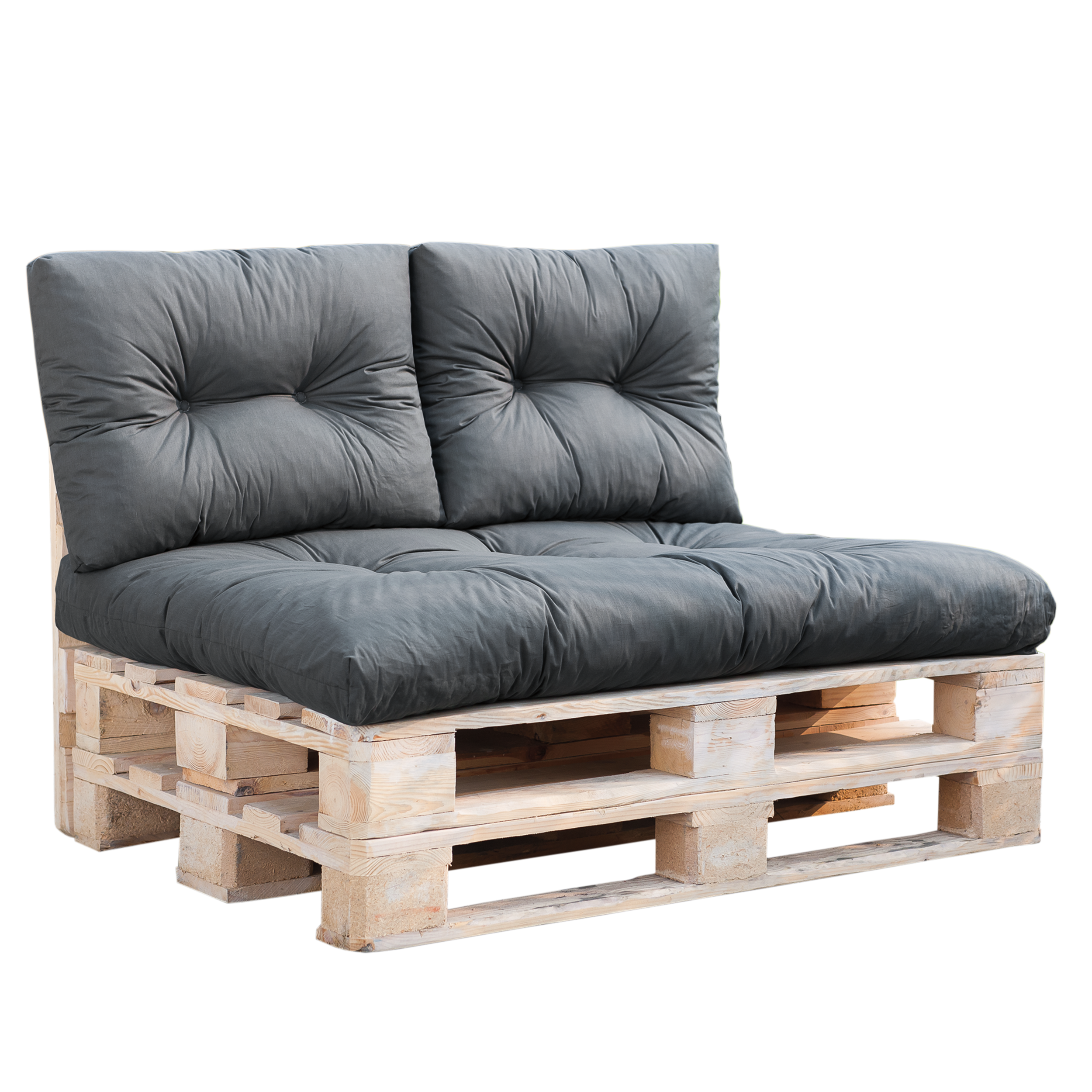 Poduszki na meble z palet 120x80x12 cm Termi szare Patio - 5