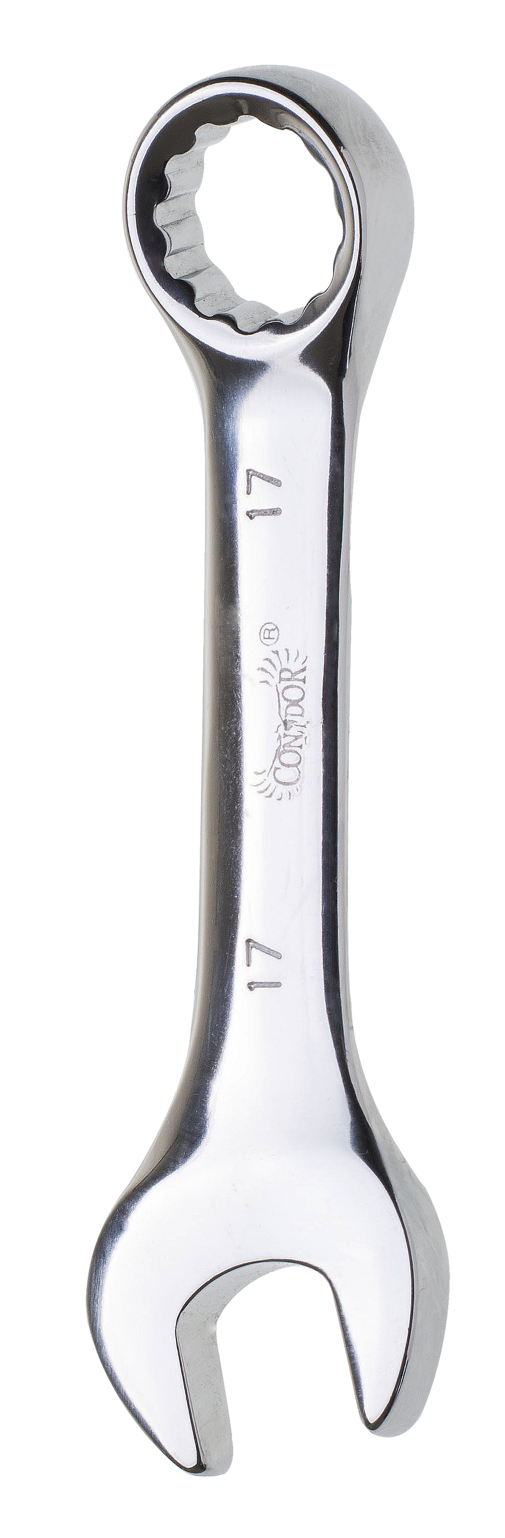 Klucz płasko-oczkowy 17 mm krótki Drel