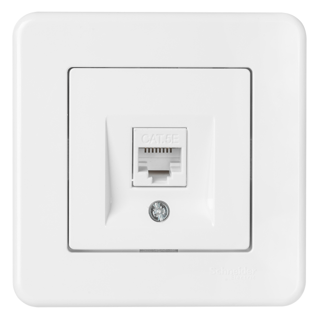 Gniazdo komputerowe RJ45 LEONA biały SCHNEIDER ELECTRIC