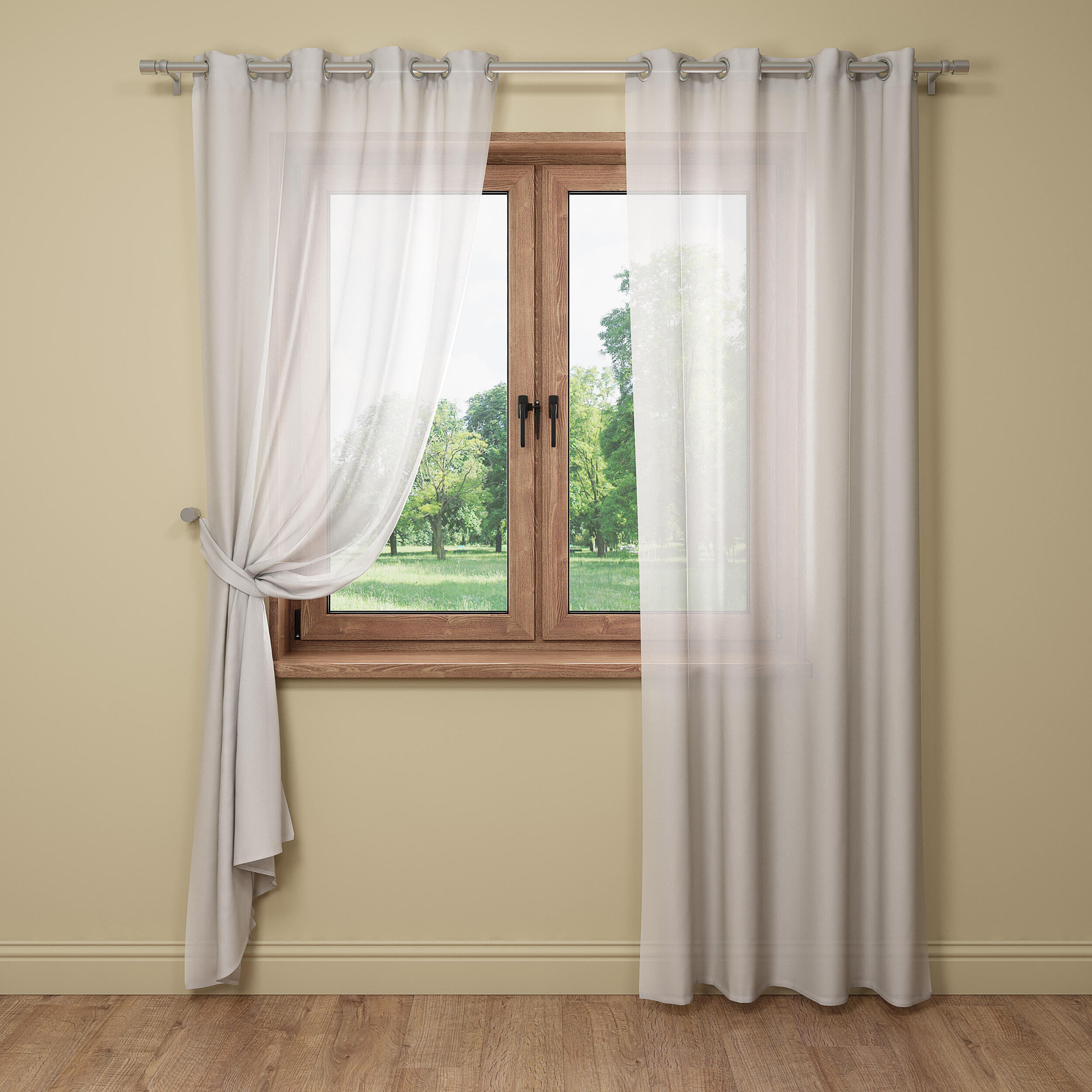 Firana na przelotkach Softy 140 x 260 cm biała Inspire - 12