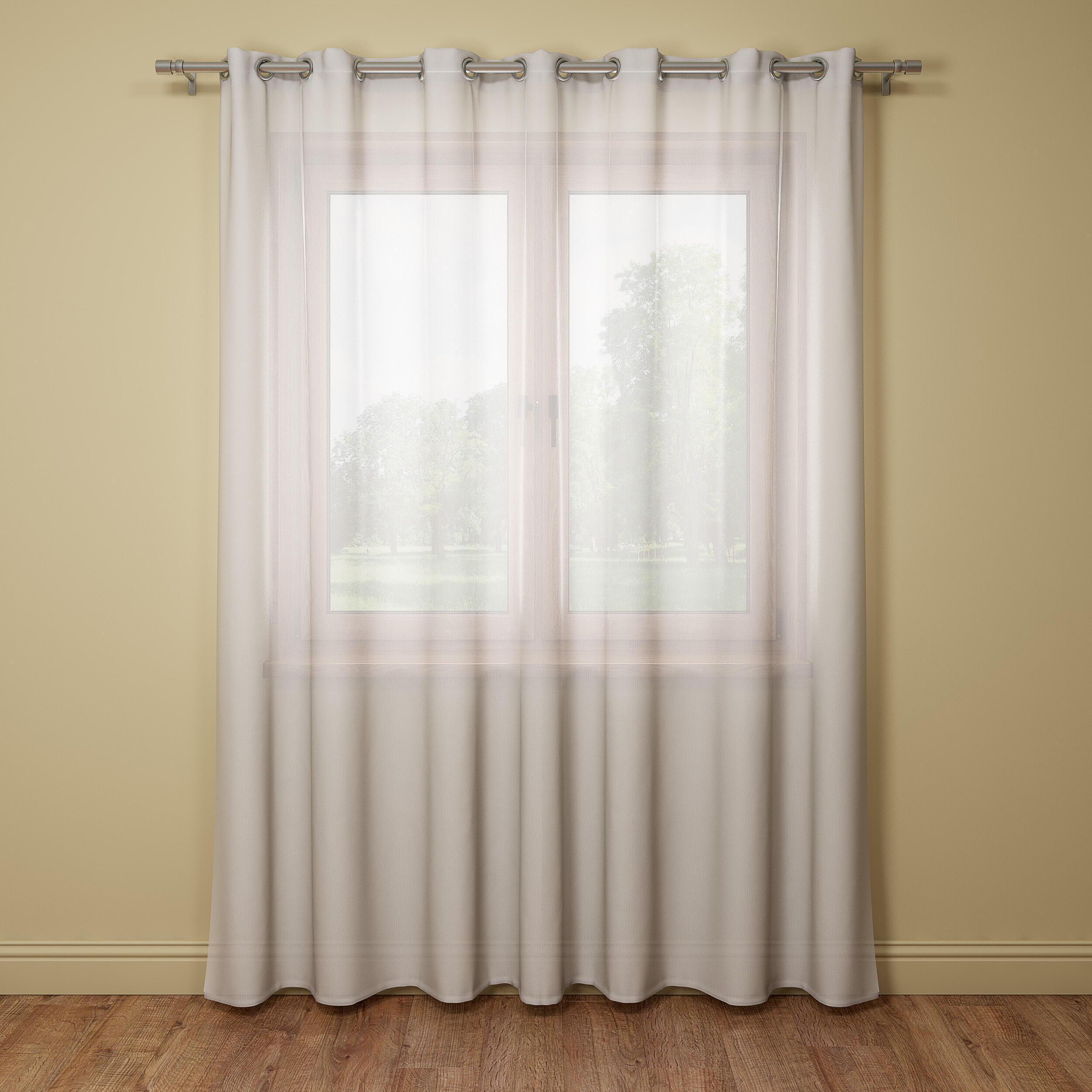 Firana na przelotkach Softy 300 x 260 cm biała Inspire - 5