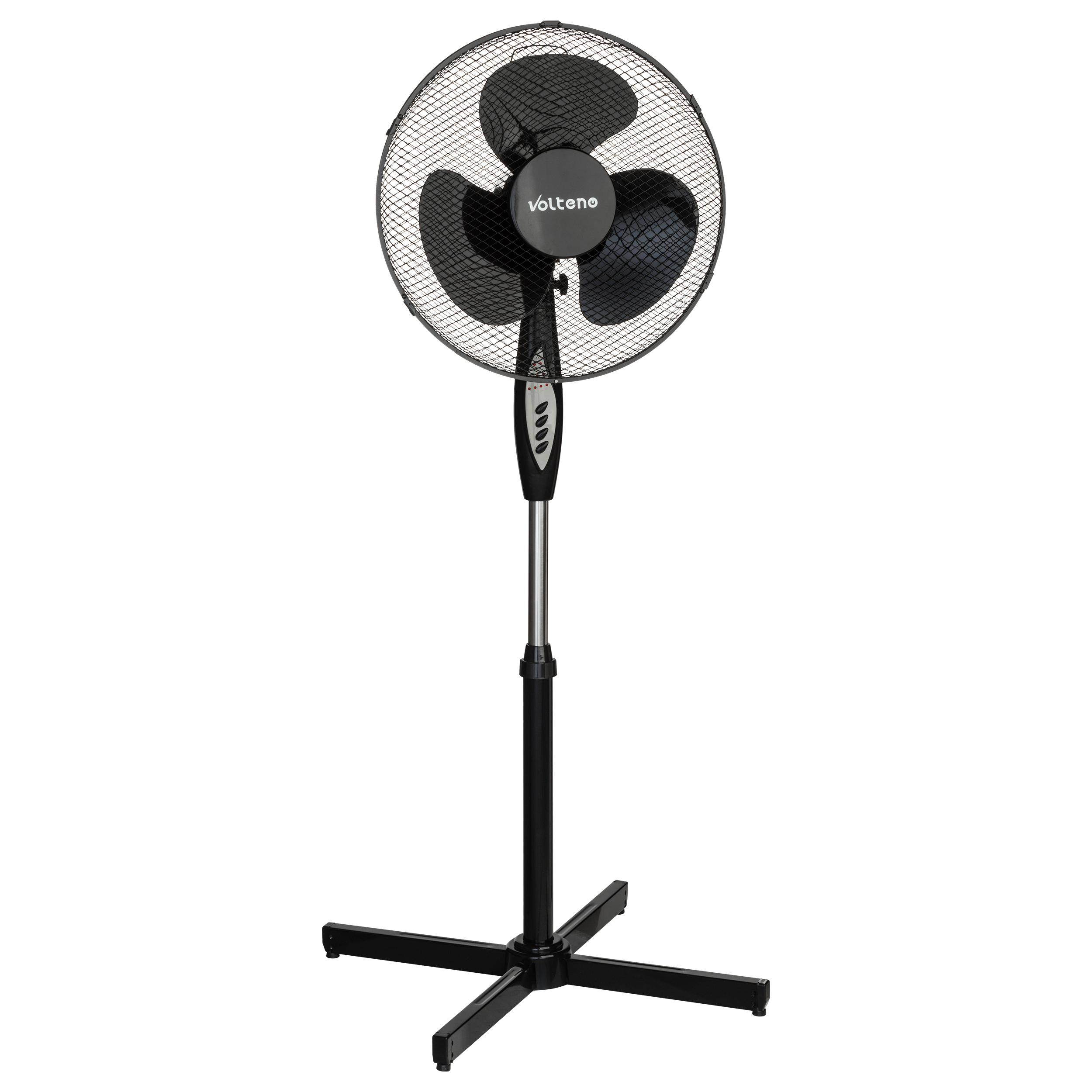 Wentylator stojący podłogowy 40 cm 40W z pilotem czarny Volteno