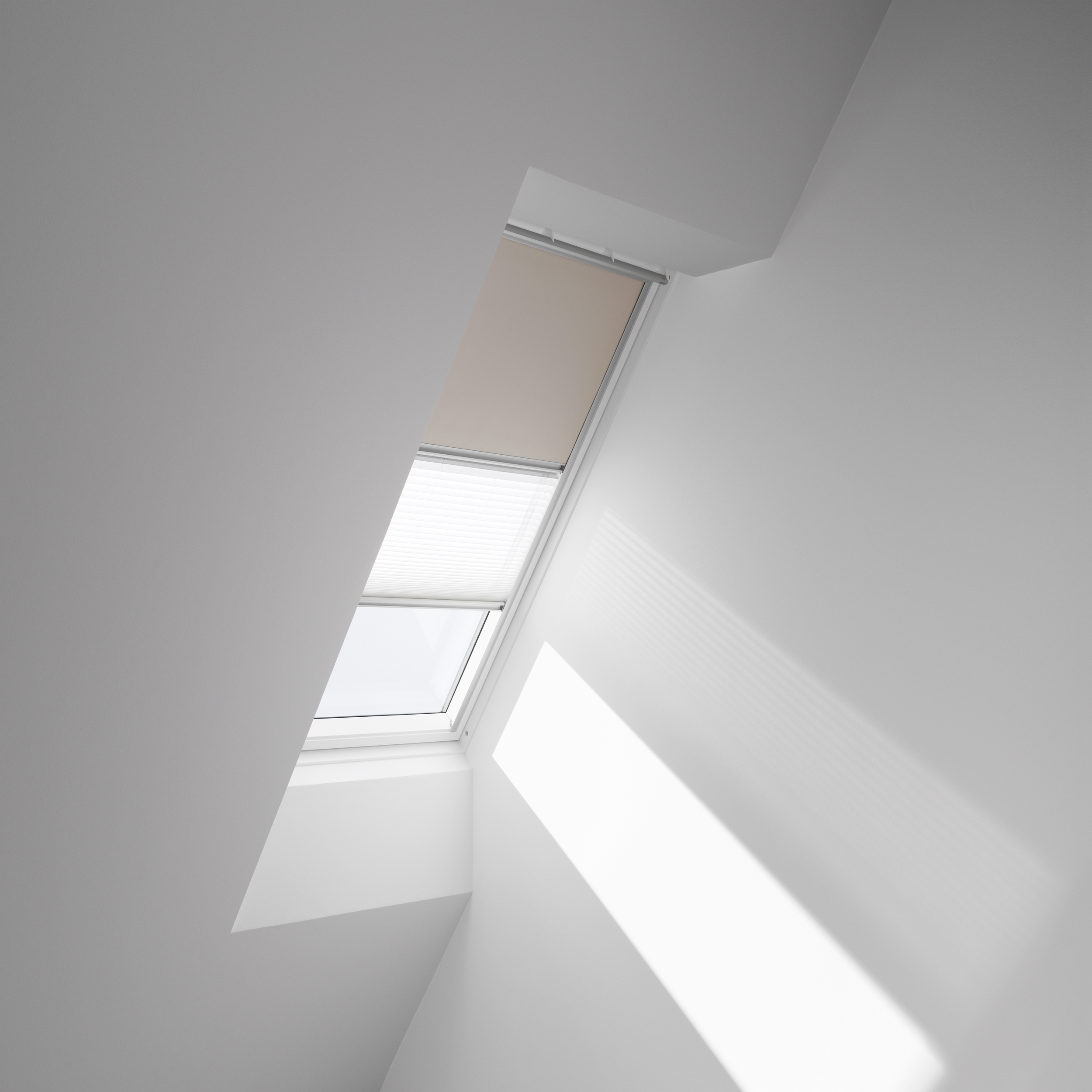 Roleta zaciemniająca do okna dachowego DFD MK06 4556S Ciemnobeżowa 78 x 118 cm Velux - 3
