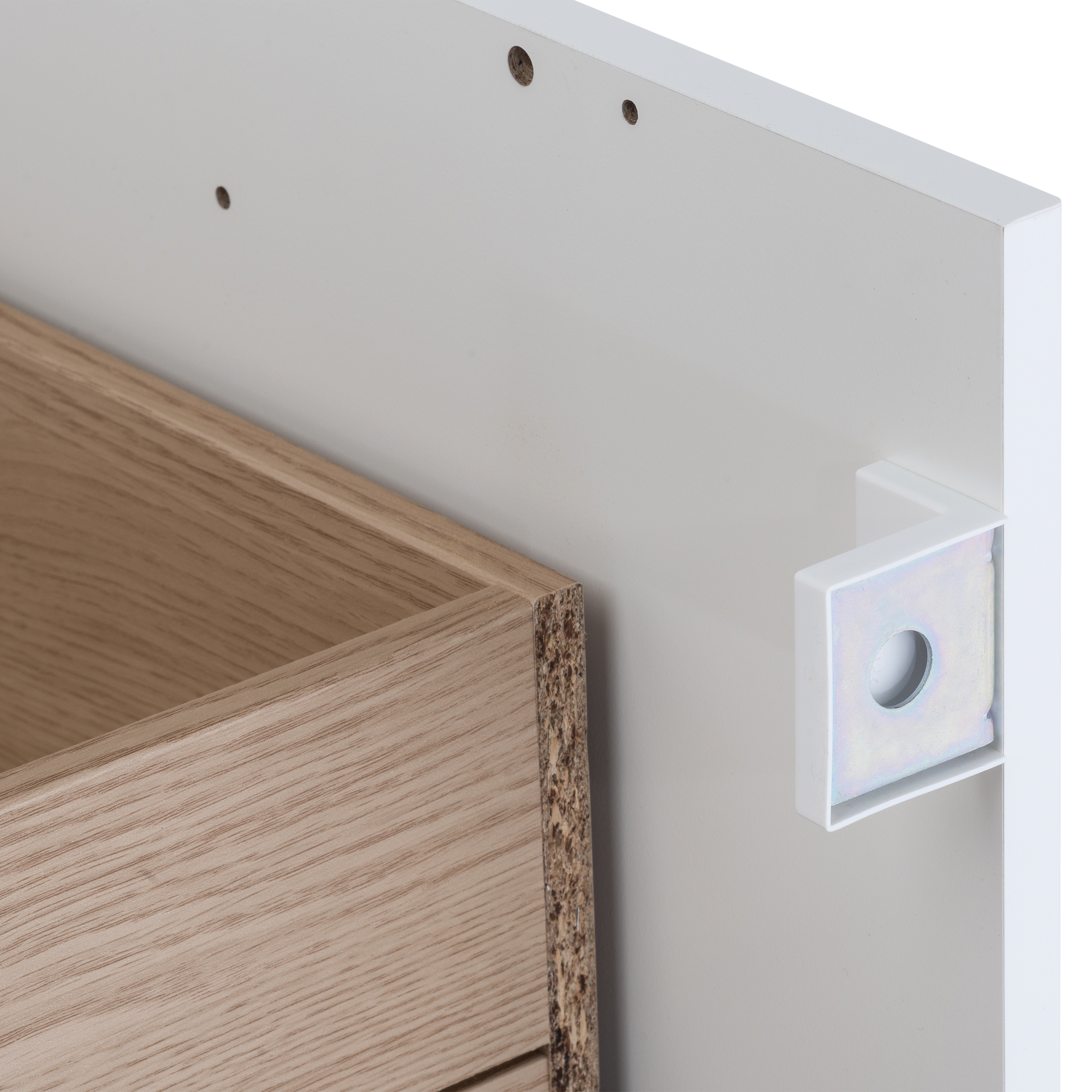 Mobile da bagno sospeso sotto lavabo L 60 x H 58 x P 35 cm bianco lucido, 2 cassetti SENSEA Remix - 4