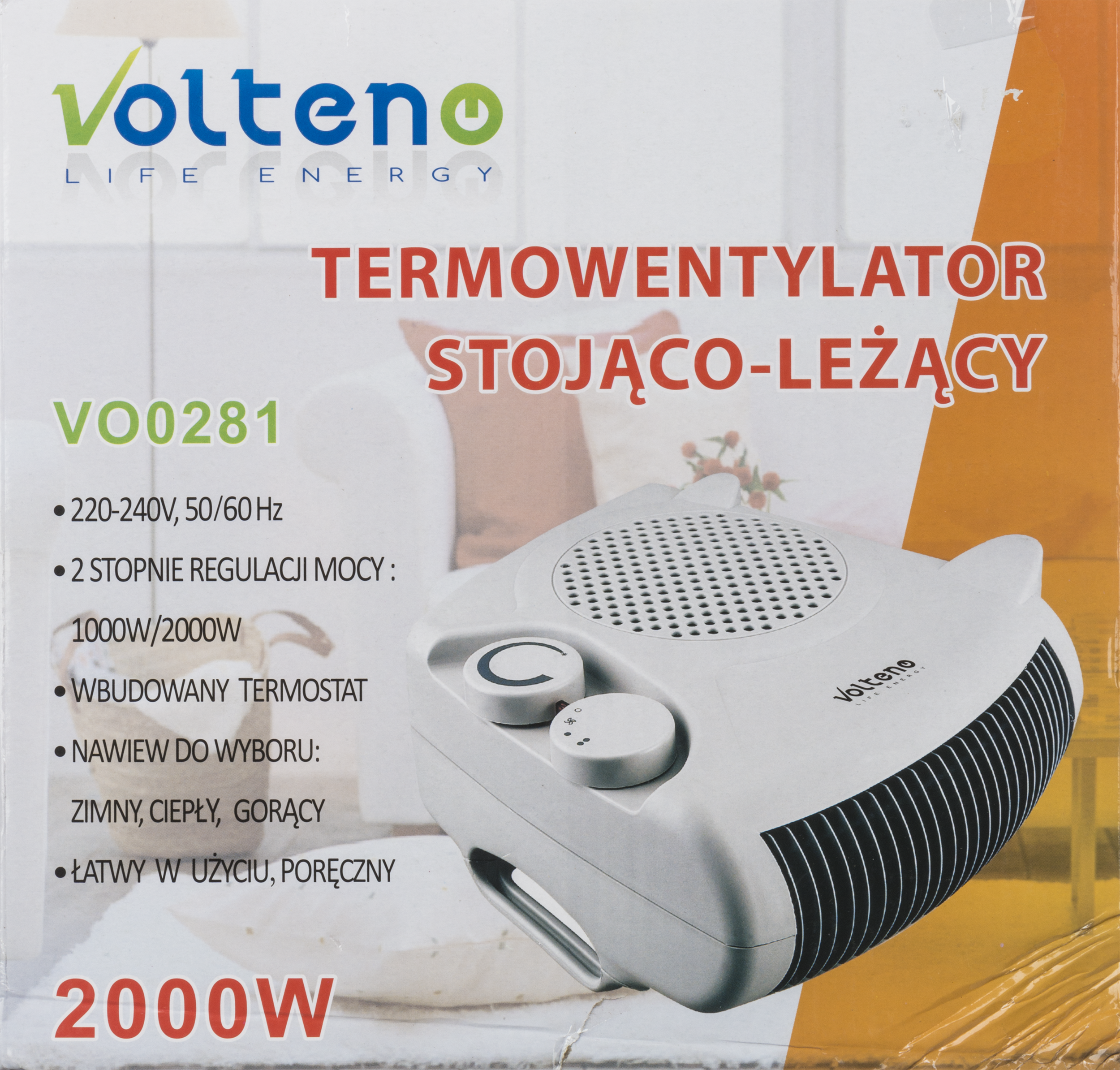 Termowentylator elektryczny 2000W VOLTENO - 3