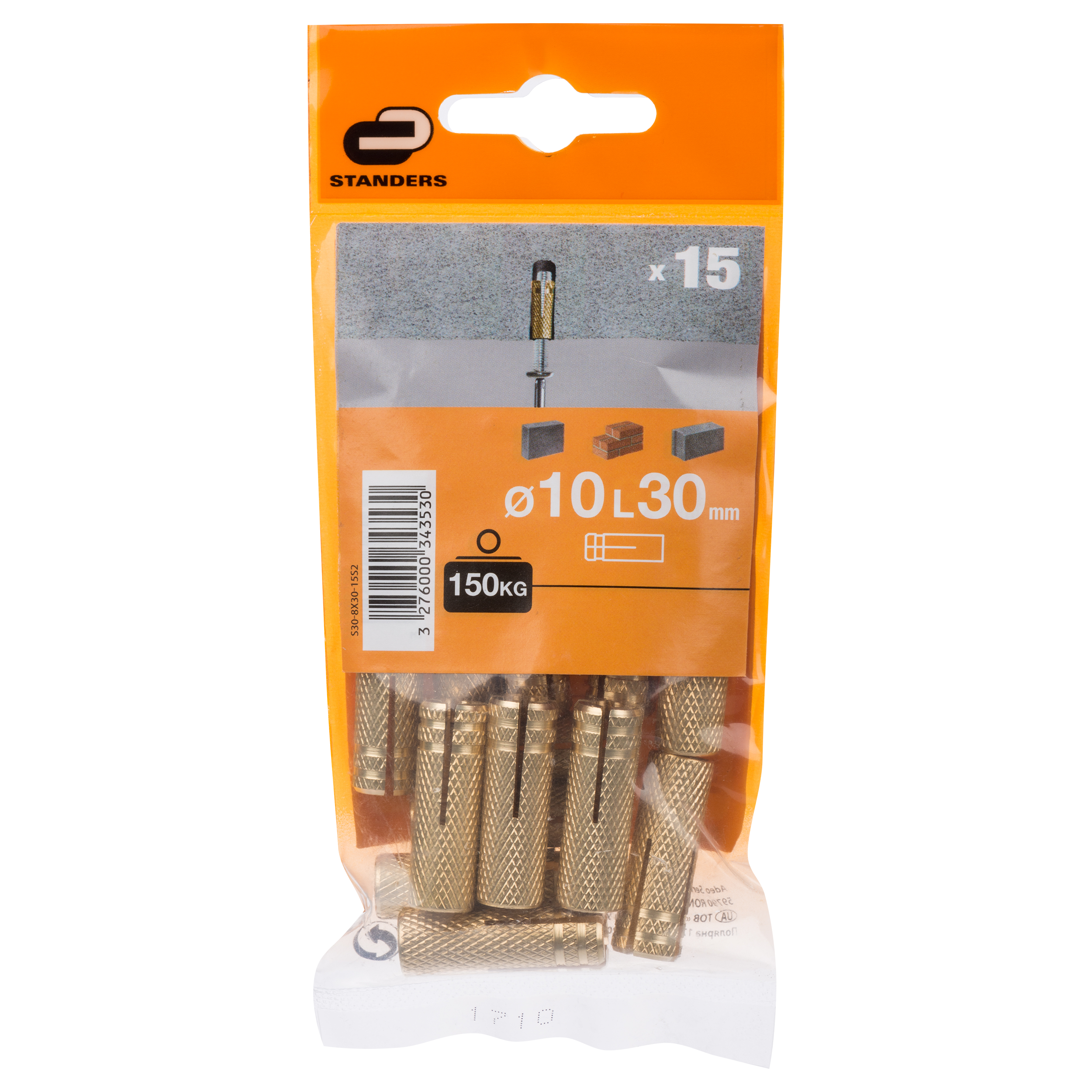 Tuleja M10 x 30 15 szt. Standers
