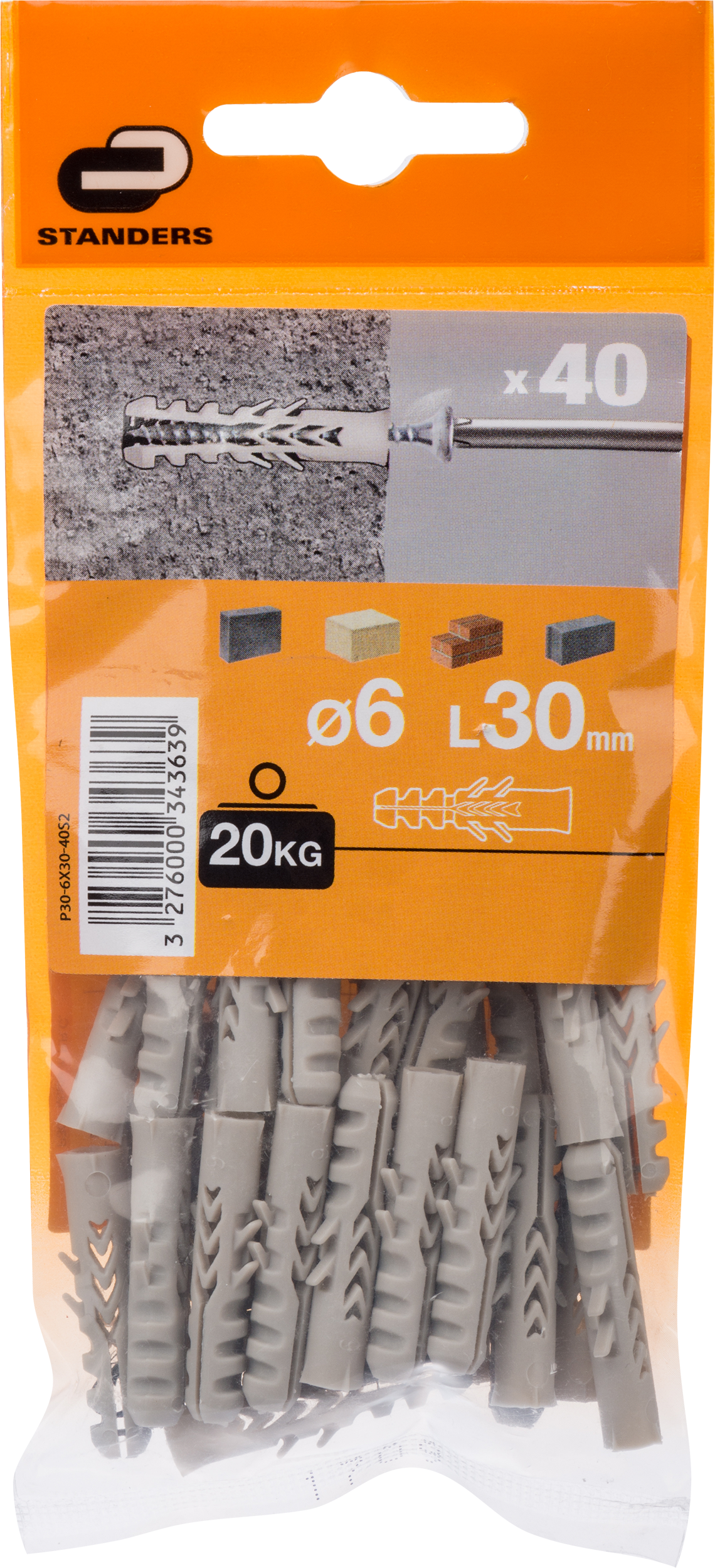 Koszulka 6 x 30 mm 40 szt. Standers - 5