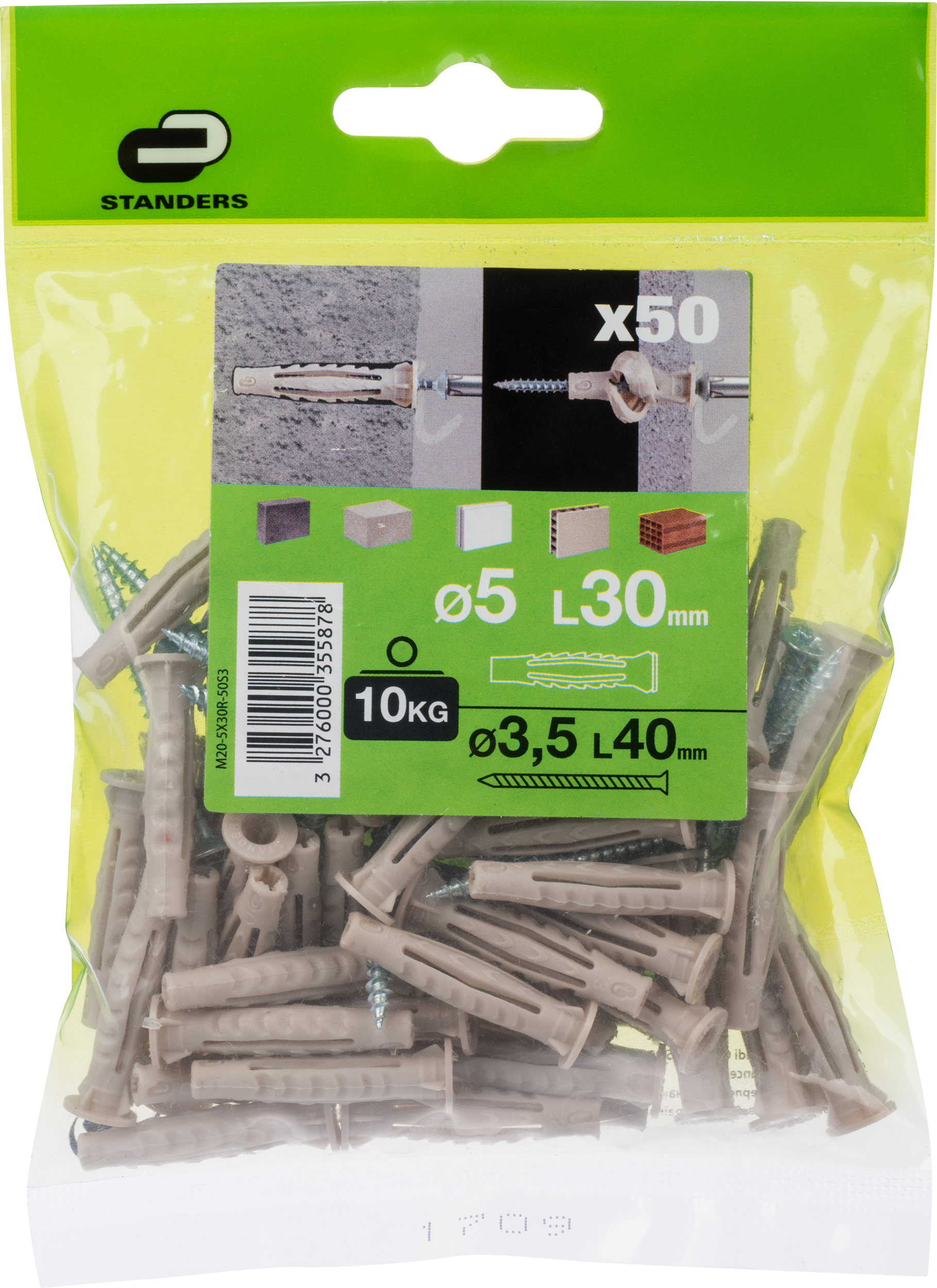 Kołek uniwersalny 5 x 30 mm 50 szt. Standers - 4