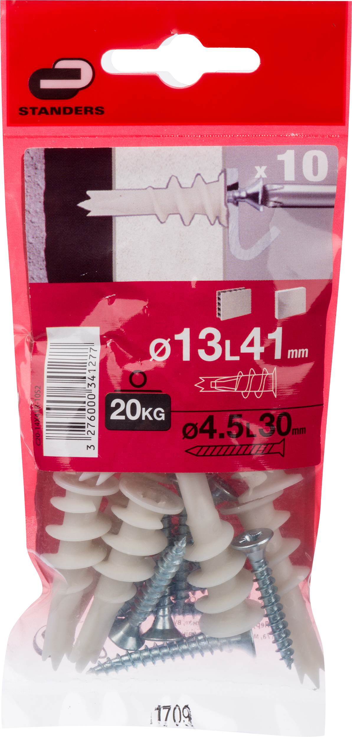 Kołek do płyt GK 4.5 x 30 mm 10 szt. Standers - 2