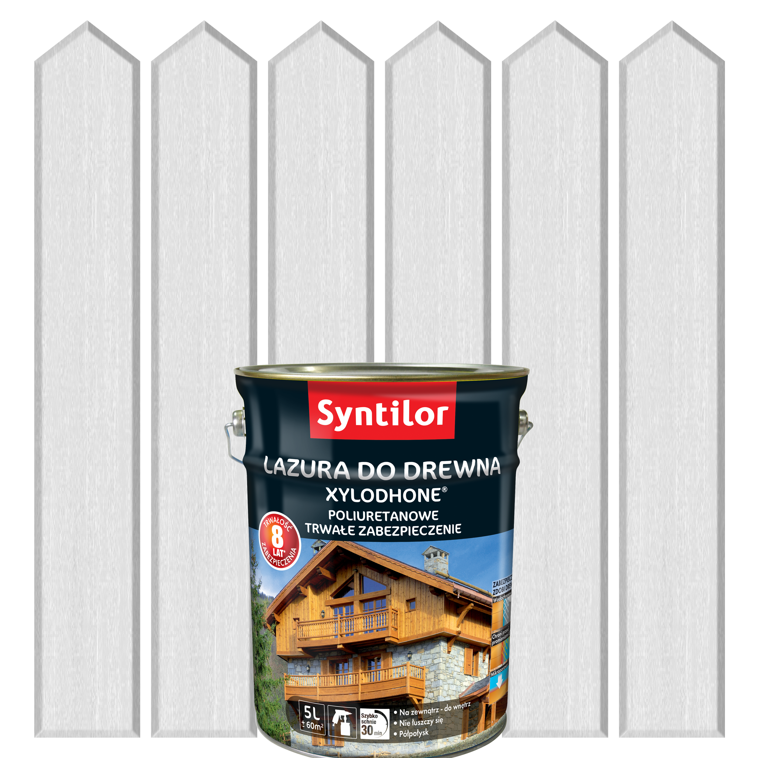 Lazura do drewna XYLODHONE HP 5 l Biały SYNTILOR
