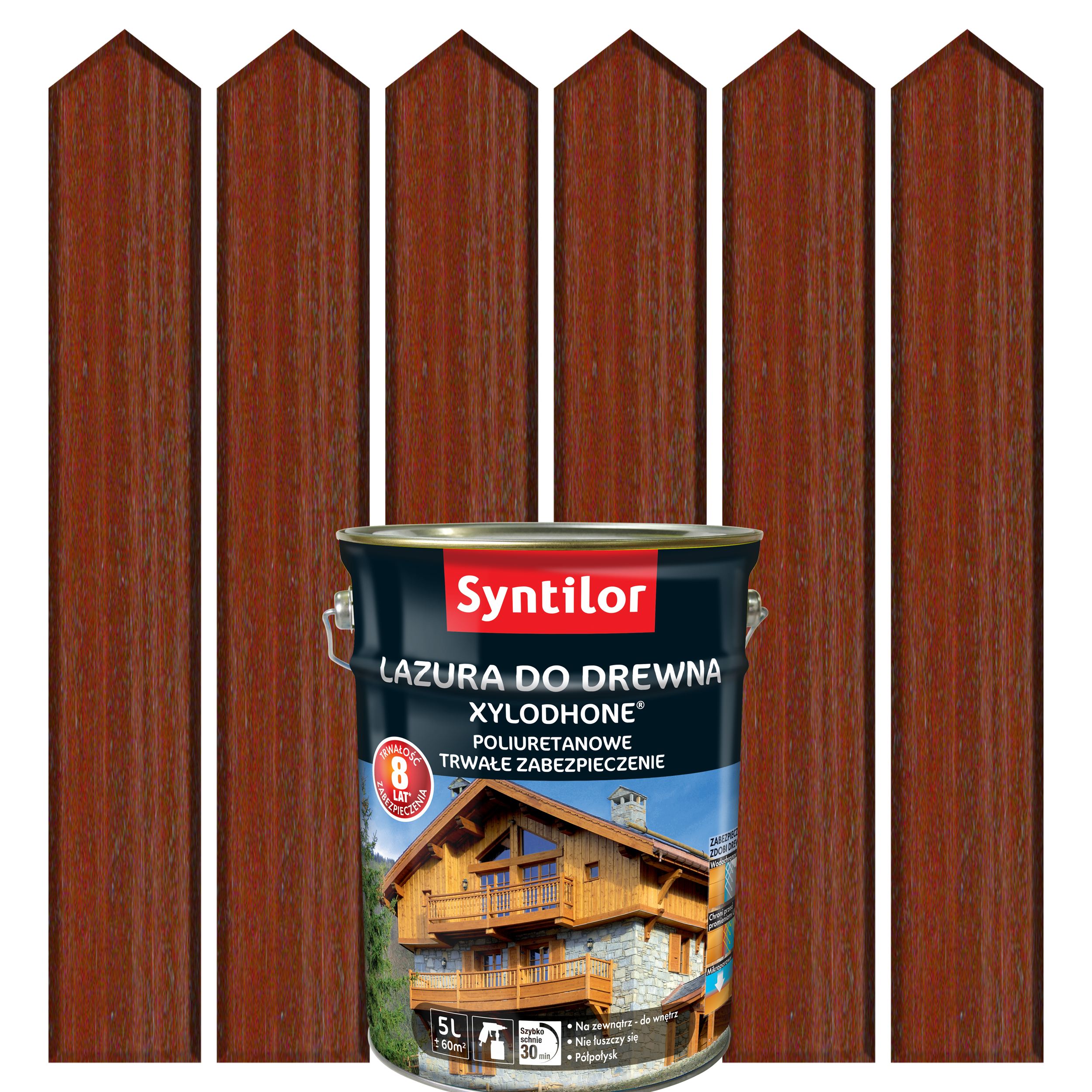 Lazura do drewna XYLODHONE HP 5 l Mahoń drewno egzotyczne SYNTILOR