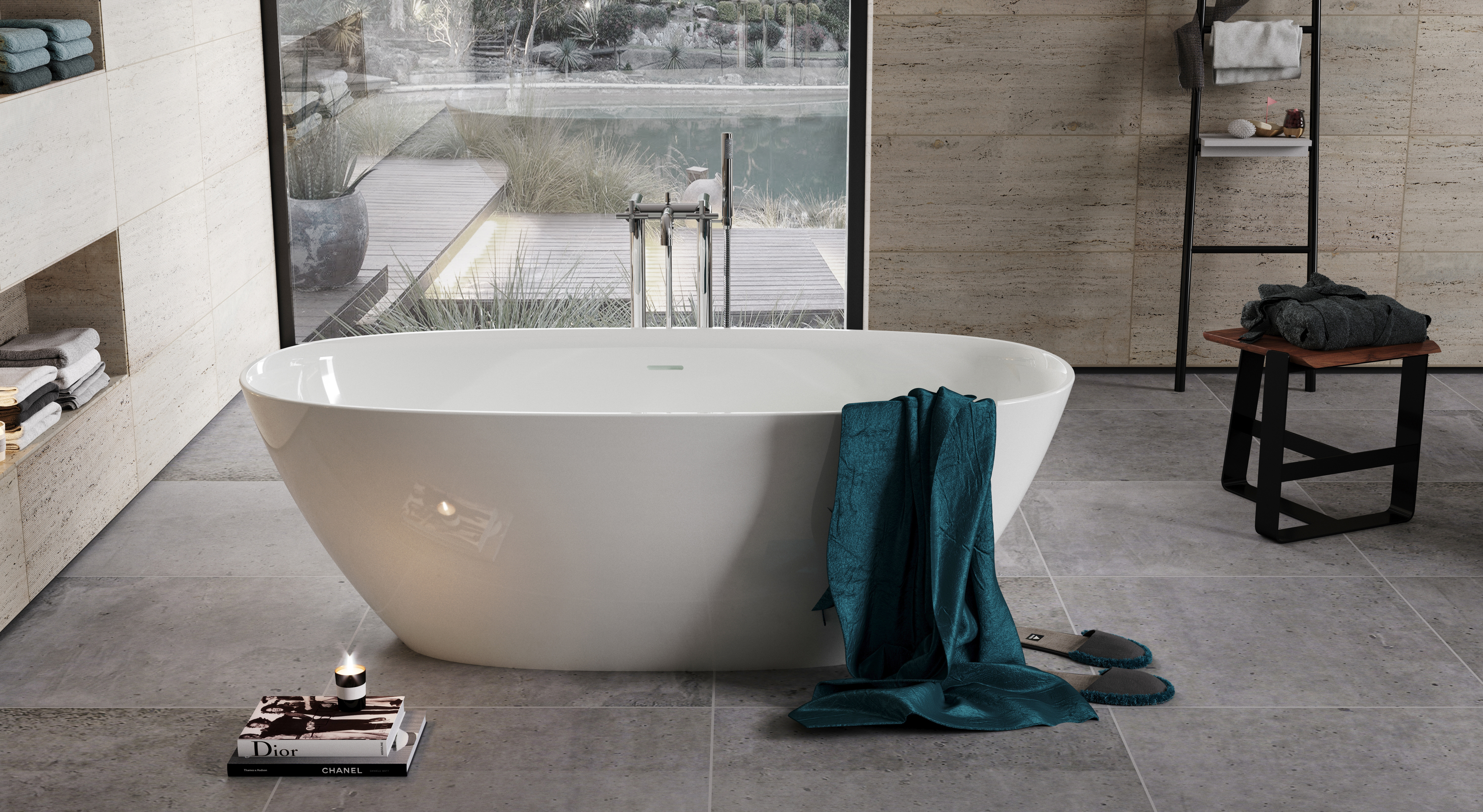 Wanna wolnostojąca Ariane 165 X 75 Roca - 14